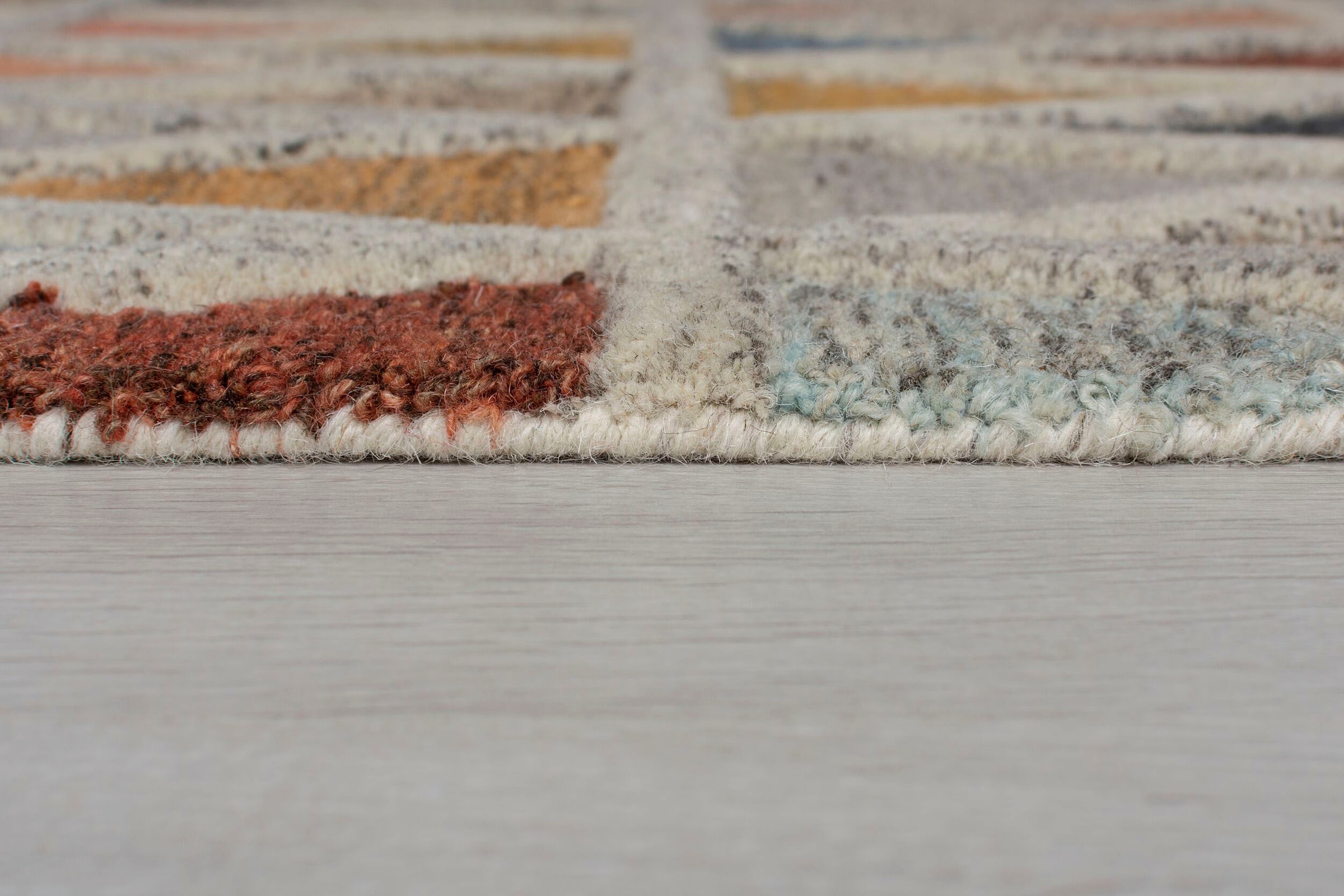 FLAIR RUGS Läufer »Moretz«, rechteckig, 10 mm Höhe, 100% Wolle, mehrfarbig gemustert, fußbodenheizungsgeeignet, Läufer