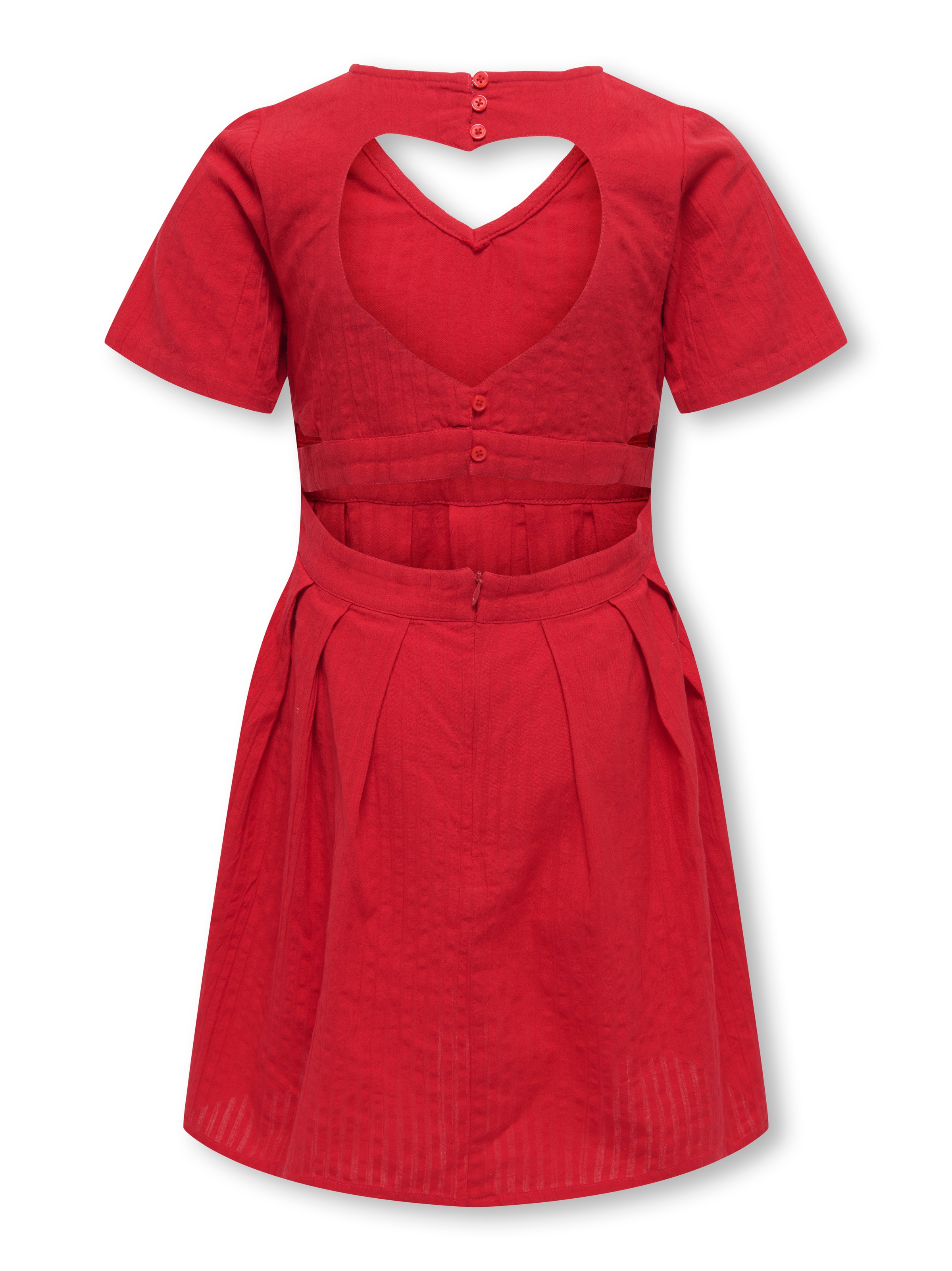 KIDS ONLY Sommerkleid »KOGSTINNA SS HEART DRESS WVN« 1 tlg. mit tollem Cut-Out Detail im Rücken
