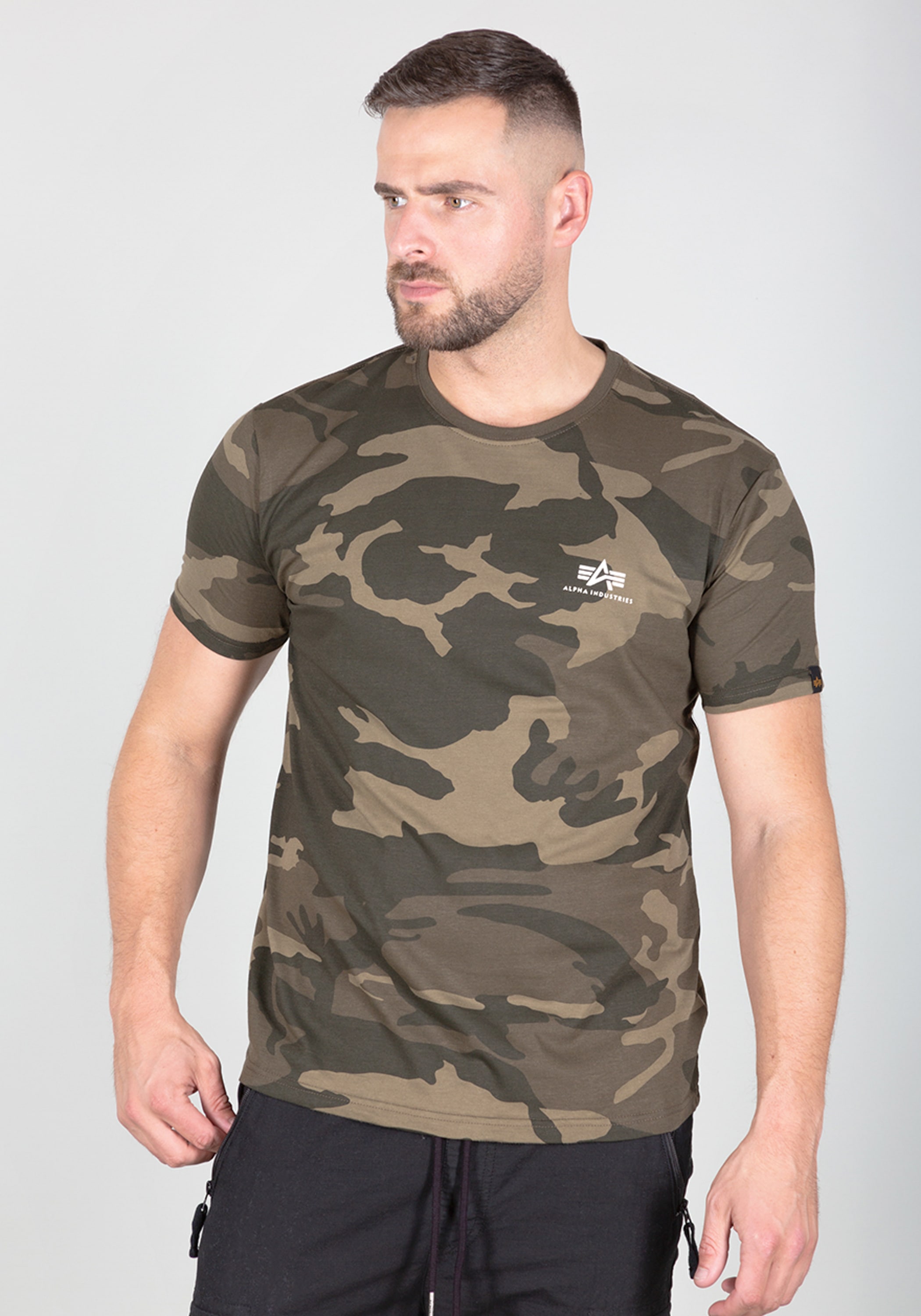 Alpha Industries T-Shirt »Alpha Industries Men - T-Shirts Backprint T-Shirt Camo«