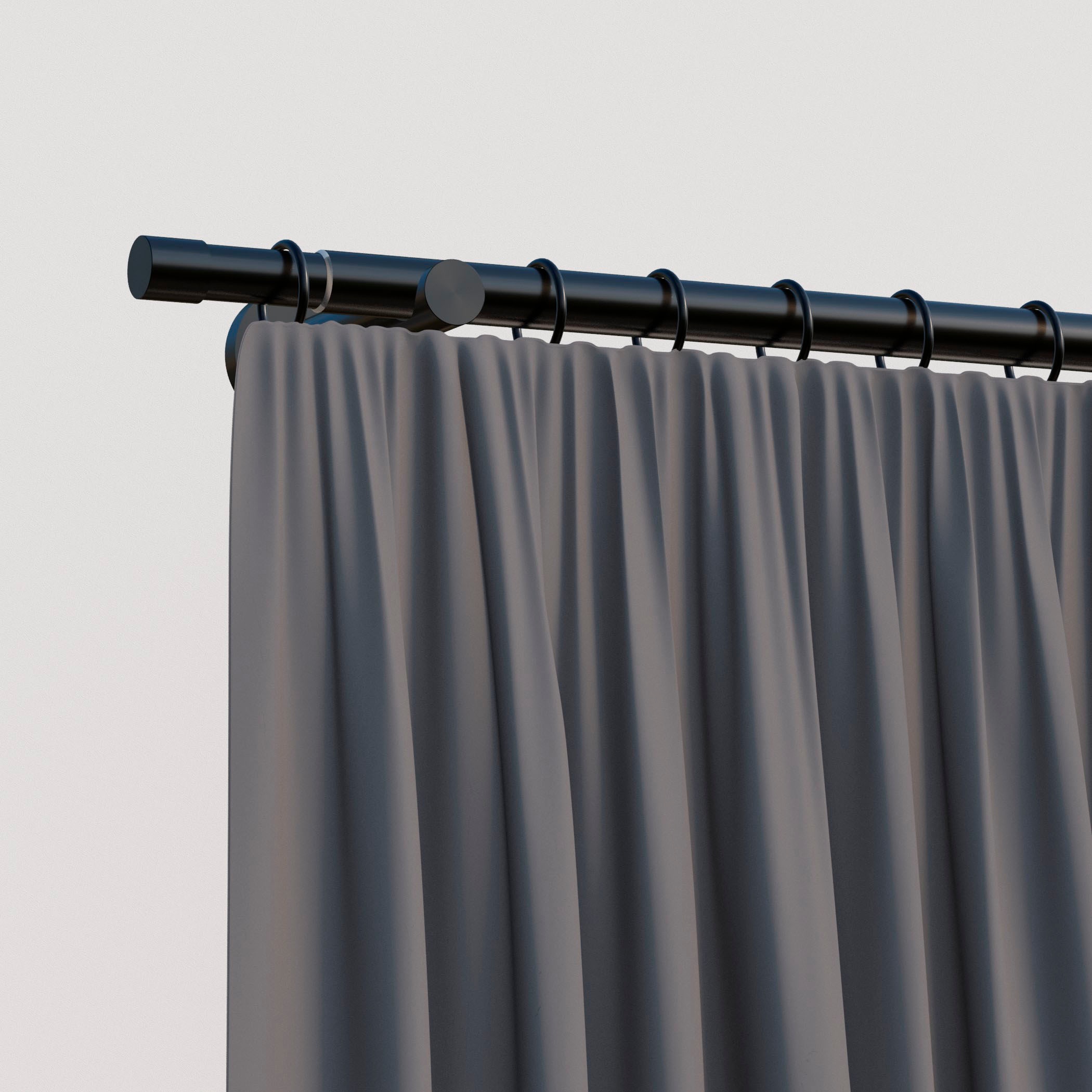 my home Gardinenstange »Kappe«, 1 läufig-läufig, ausziehbar, ausziehbar von 130cm-240cm - Komplettset