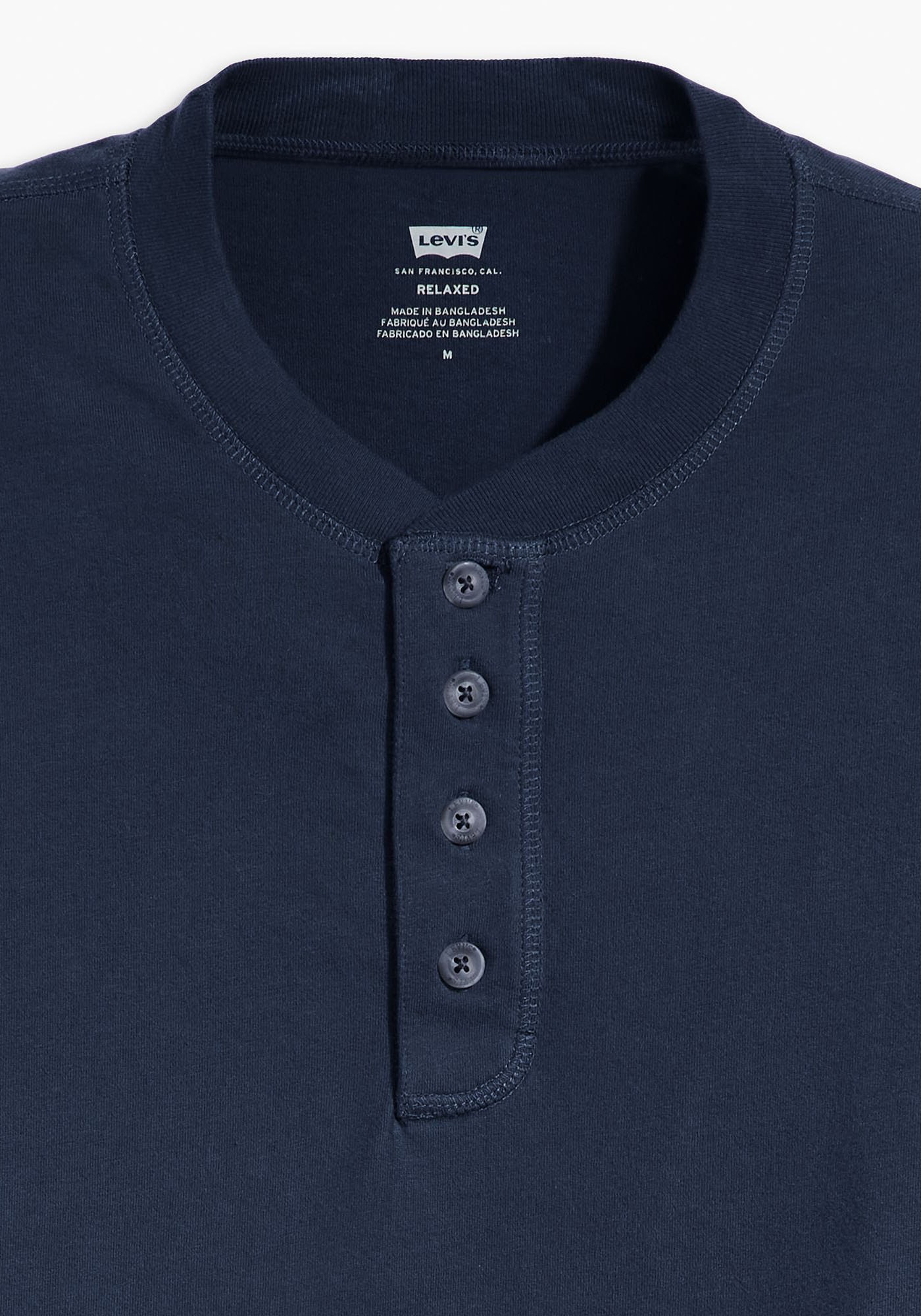 Levi's® Rundhalsshirt »SS 4 BUTTON HENLEY«, mit Knopfleiste