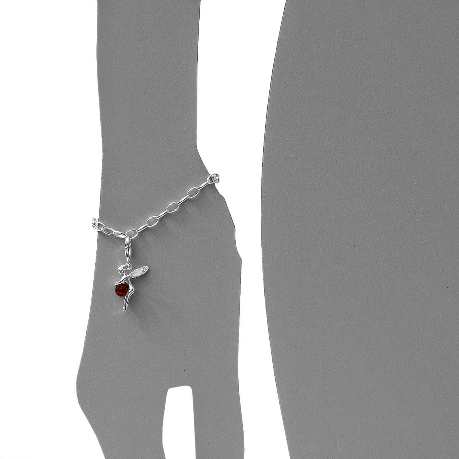 OSTSEE-SCHMUCK Kettenanhänger »Ostsee-Schmuck Charm-Einhänger Elfe Charm-Einhänger Elfe«, (1 tlg.)