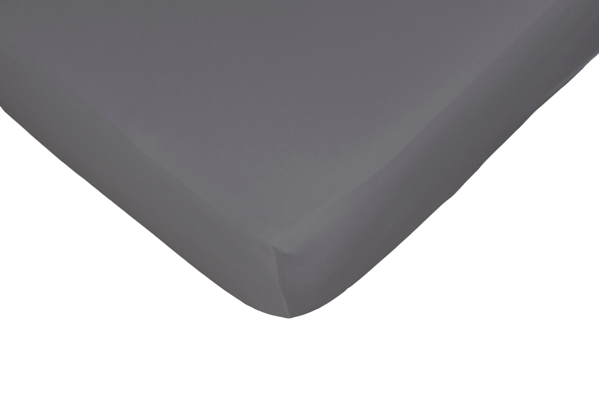 CASATEX Spannbettlaken »Jerry« komfortables Überziehen durch hohe Elastizität anthrazit Obermaterial: 100% Baumwolle