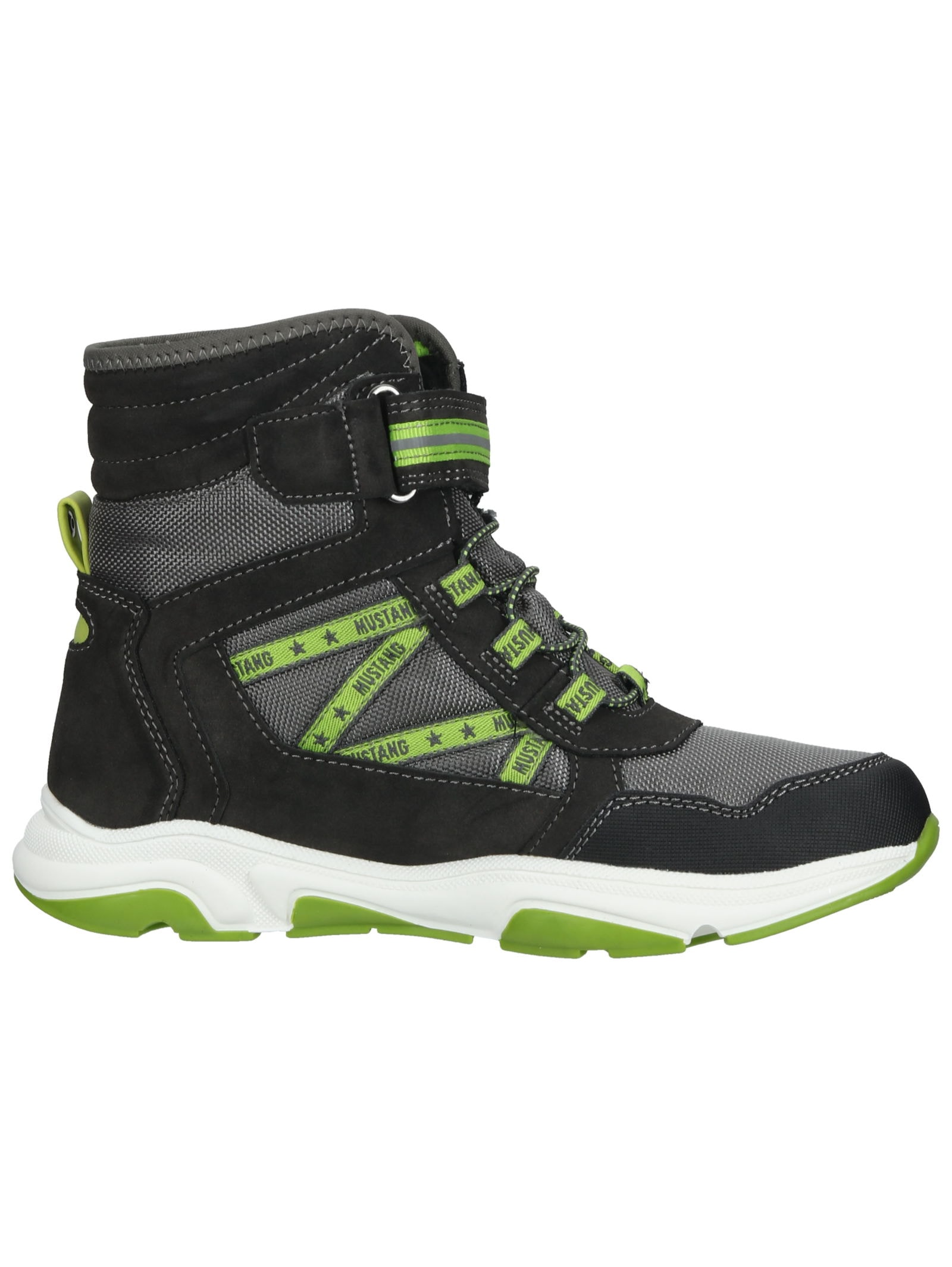 Mustang Shoes Schnürstiefelette »Mustang Shoes Stiefelette Lederimitat/Textil«