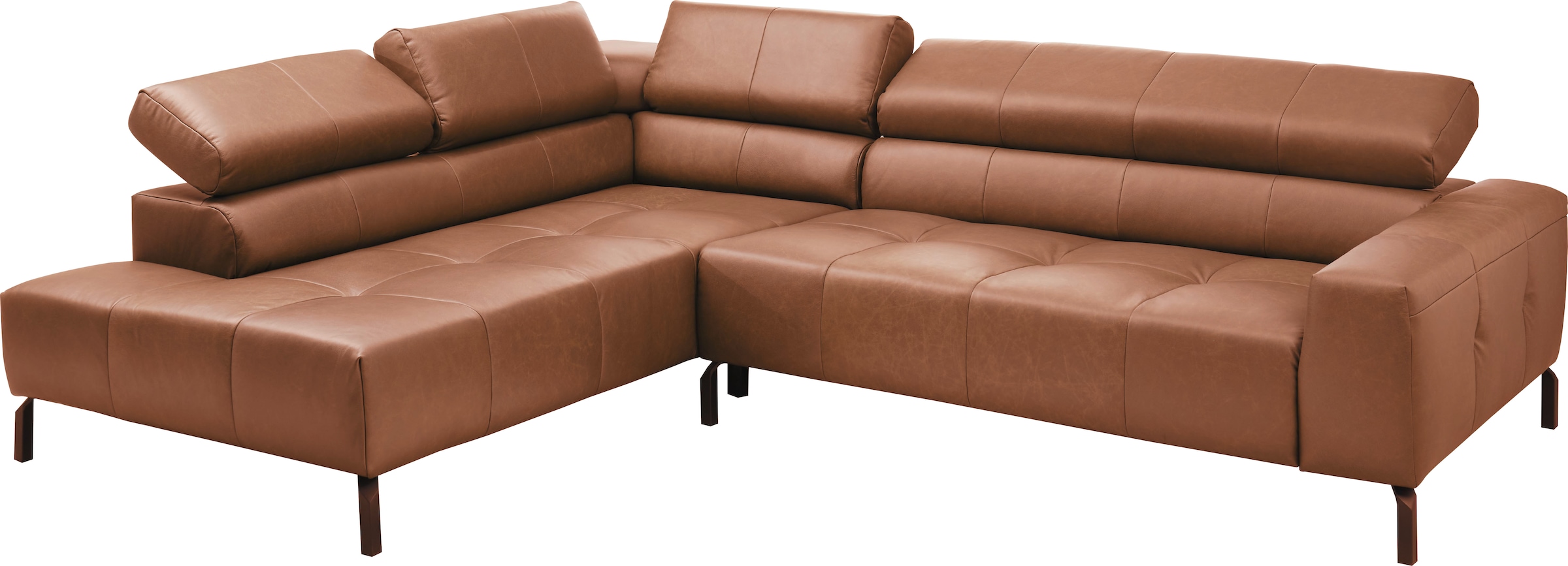 Places of Style Ecksofa »Claya, L-Form, incl. Kopfteilverstellung, Breite 276 cm«, wahlweise elektrischer Sitzvorzug