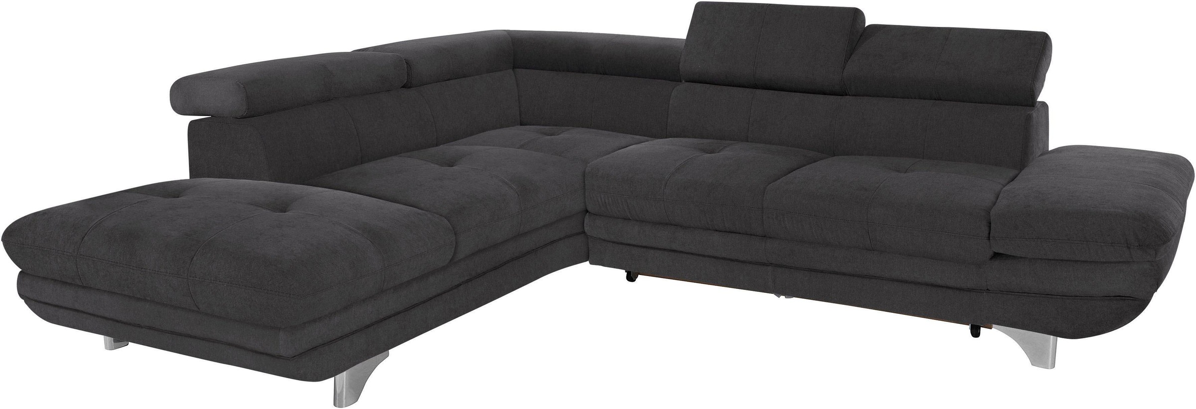 COTTA Ecksofa »Enterprise L-Form«, mit Arm- & Kopfteilverstellung, wahlweise mit Bettfunktion
