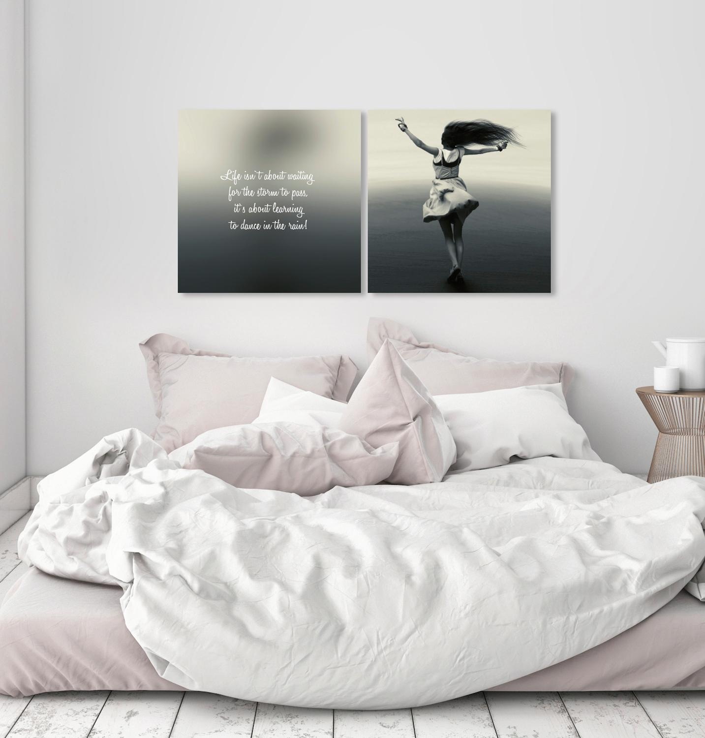 queence Leinwandbild »Dance«, Foto-Menschen-Kunst-Modern-Spa-Spa Bilder-Spr günstig online kaufen