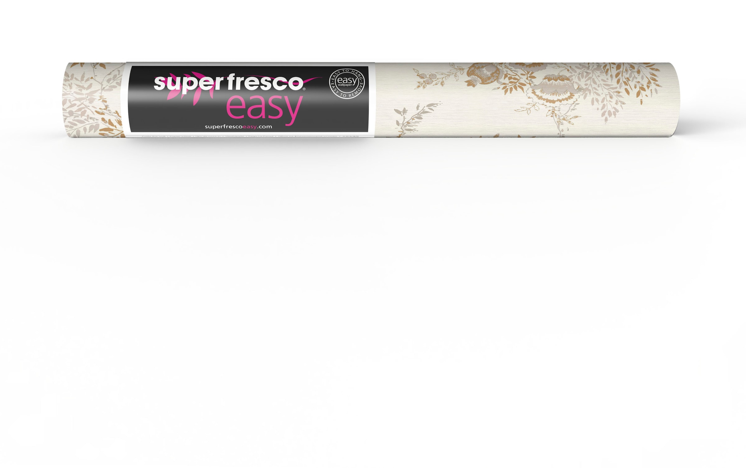 Superfresco Easy Vliestapete »Kimono Weiss/Gold 10mx52cm« natürlich glatt Kimono /Gold 1000x52cm