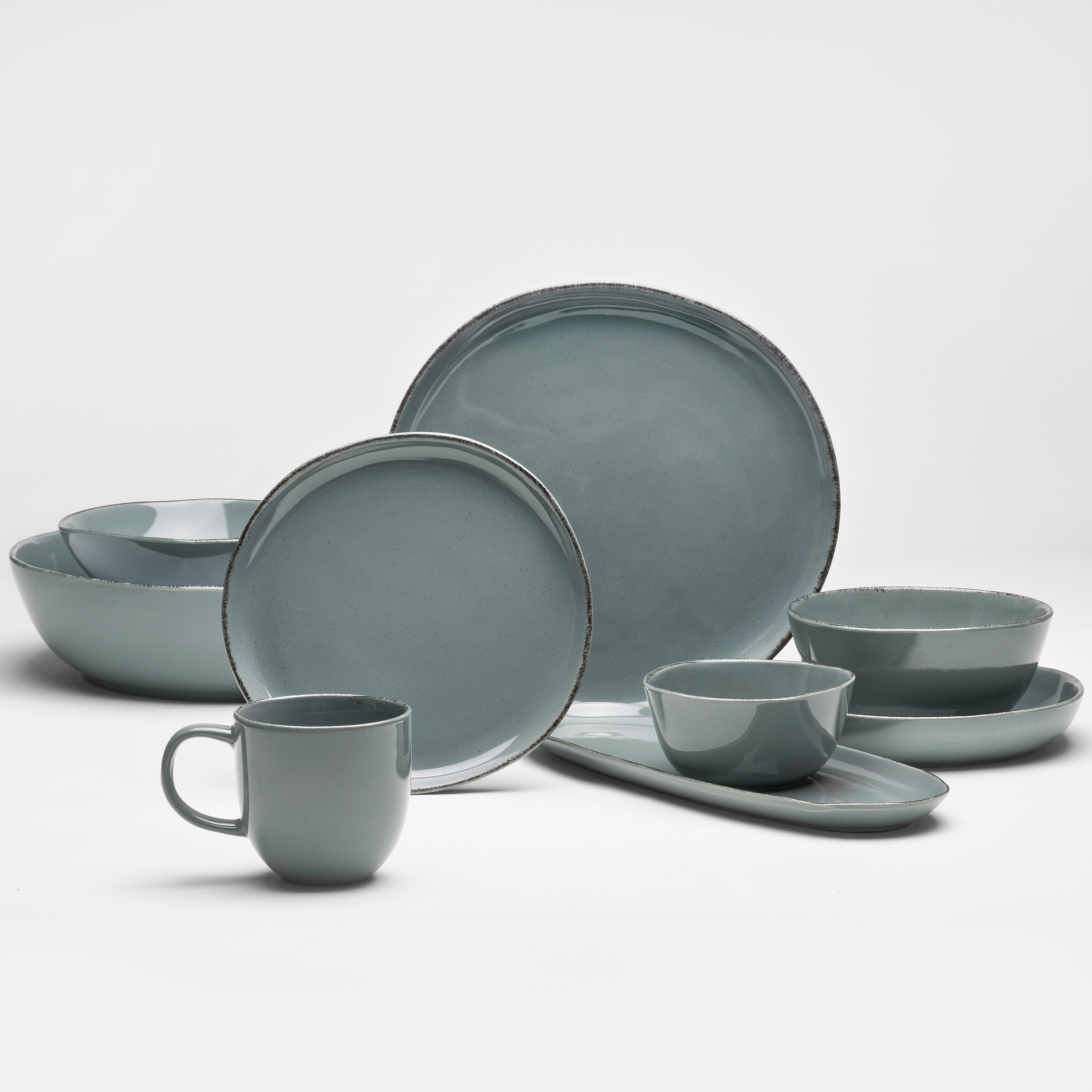 van Well Dessertteller »Urban, Teller 20 cm, 6 Stück«, (Set, 6 St.), spülmaschinen- und mikrowellengeeignet