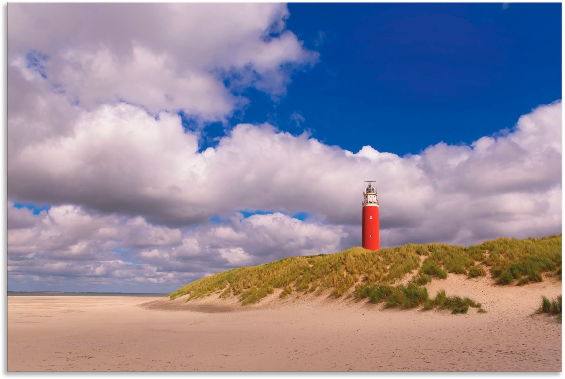 Artland Wandbild »Wolkenimpression am Leuchtturm«, Küste, (1 St.), als Alub günstig online kaufen