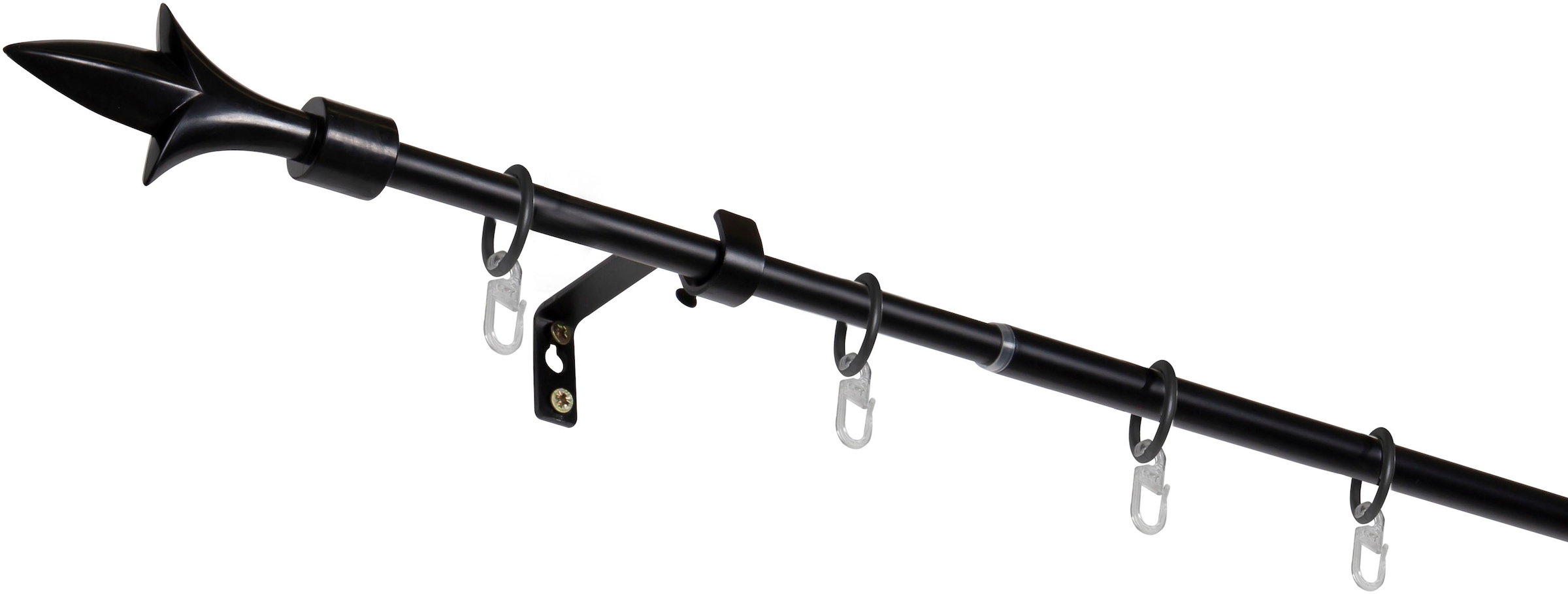 mydeco Gardinenstange »lance«, 1 läufig-läufig, ausziehbar