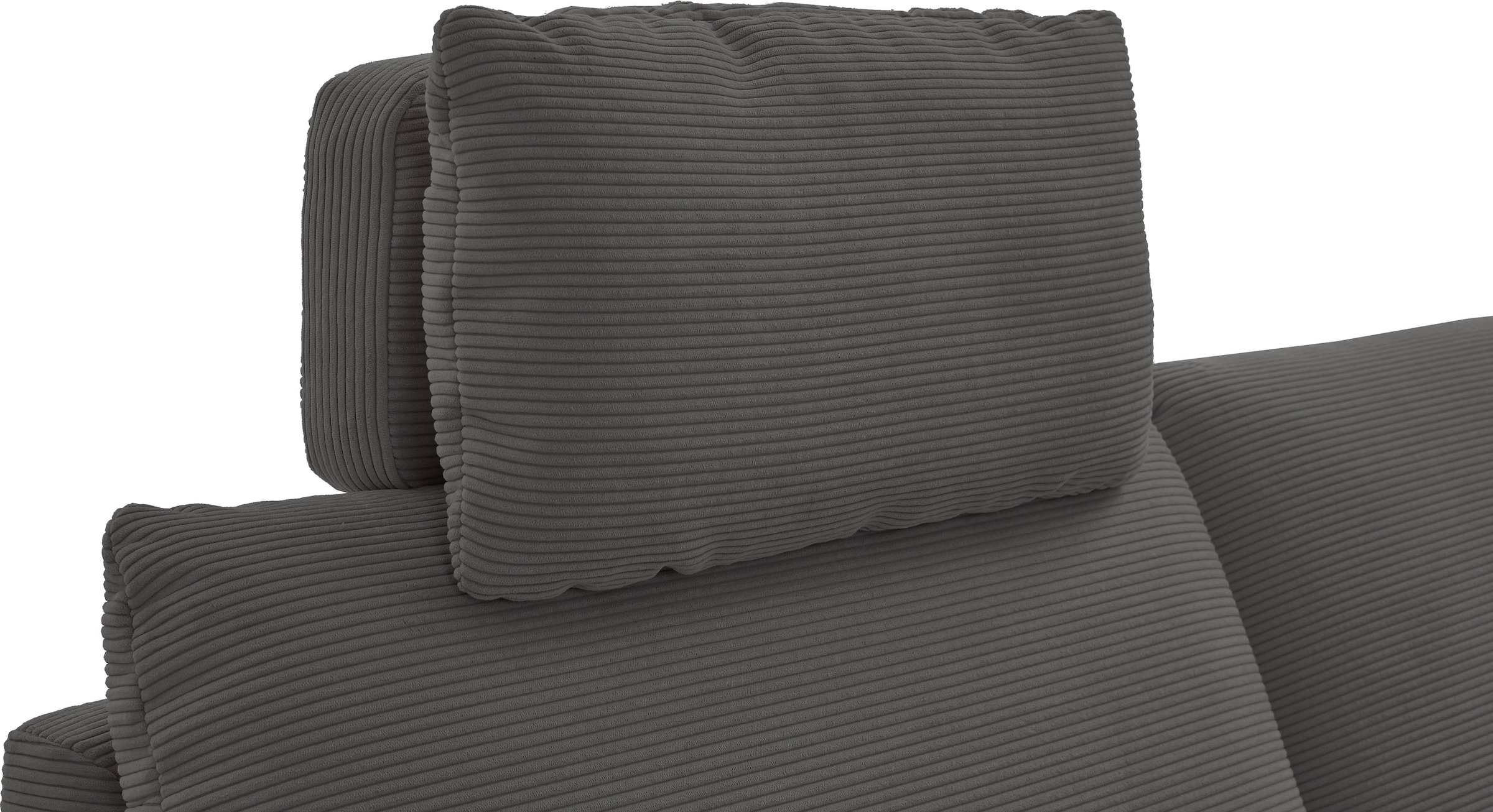 Places of Style Ecksofa »Sarsina: mit Tonnentaschen-Federkern, perfekt zum Entspannen L-Form«, inklusive 1 motorischen Relaxfunktion mit Herz-Waage-Beschlag