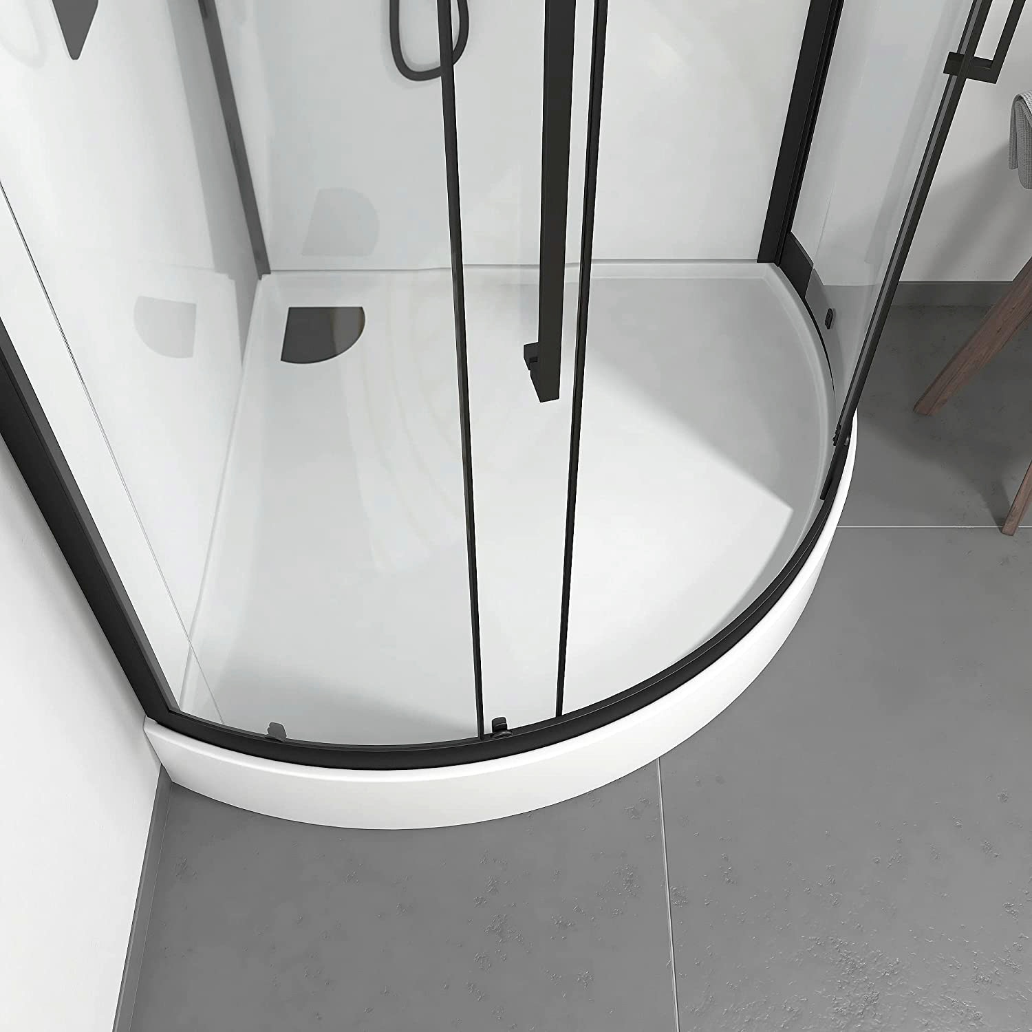 Marwell Komplettdusche »White Round«, inkl. Armaturen