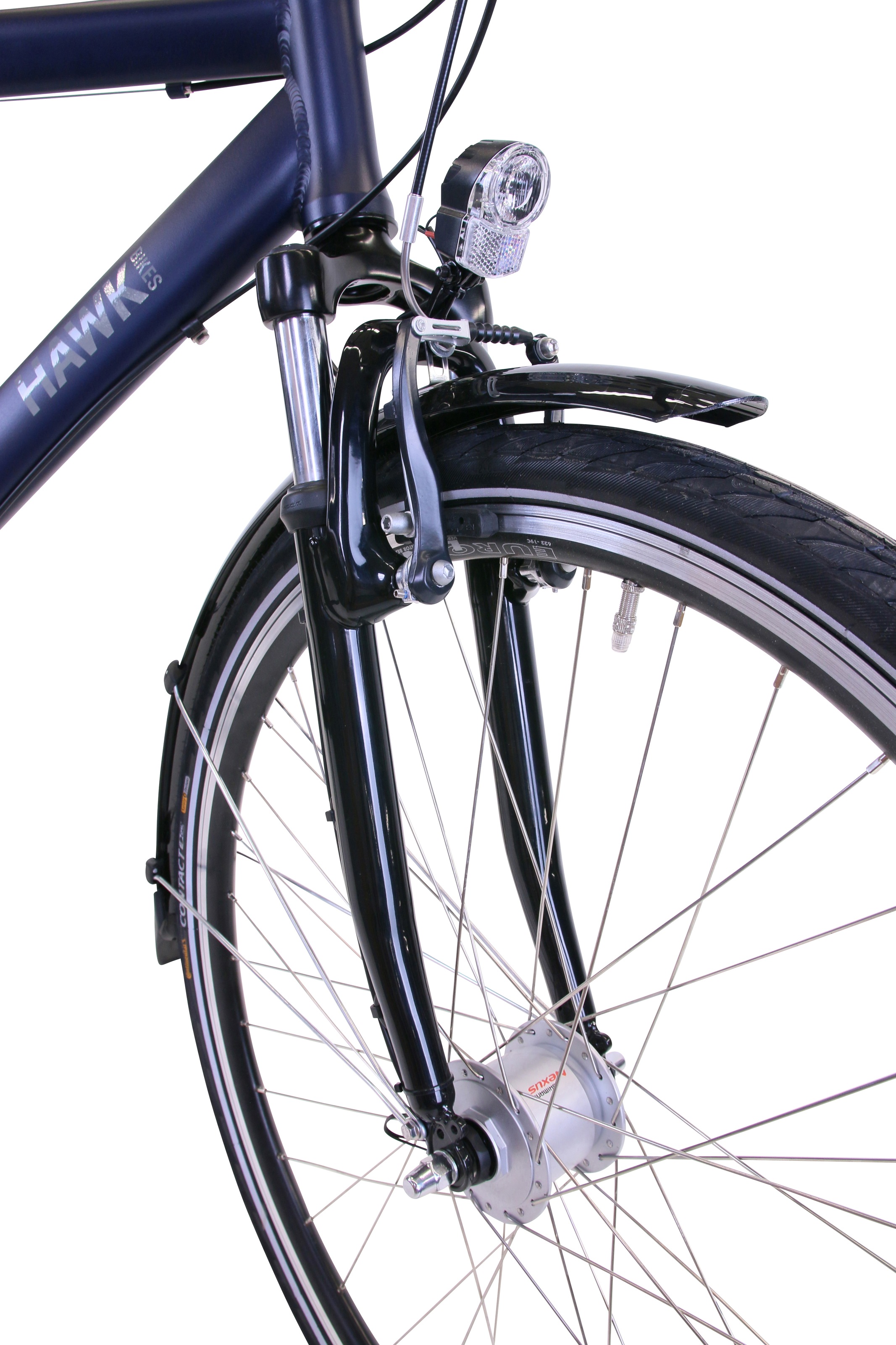 2. Bild von HAWK Bikes Cityrad »Citytrek Gent Deluxe Plus Ocean Blue«, 7 Gang, Shimano, Nexus Schaltwerk, für Herren