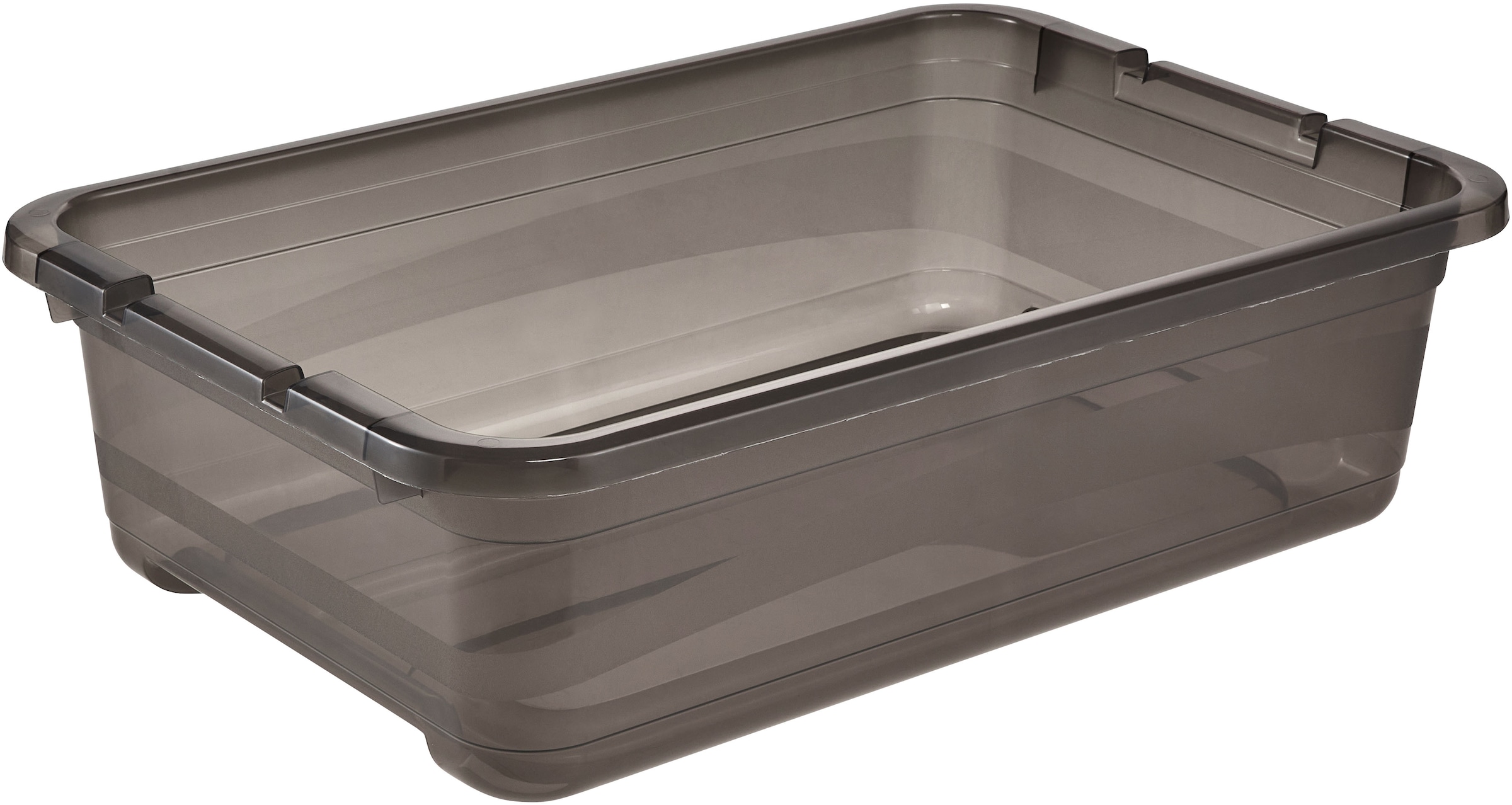 keeeper Aufbewahrungsbox »Cornelia, 2er Set, 28 L, 59 x 39 x 19,5 cm« durch Clips verschließbar, Griffe am Boden