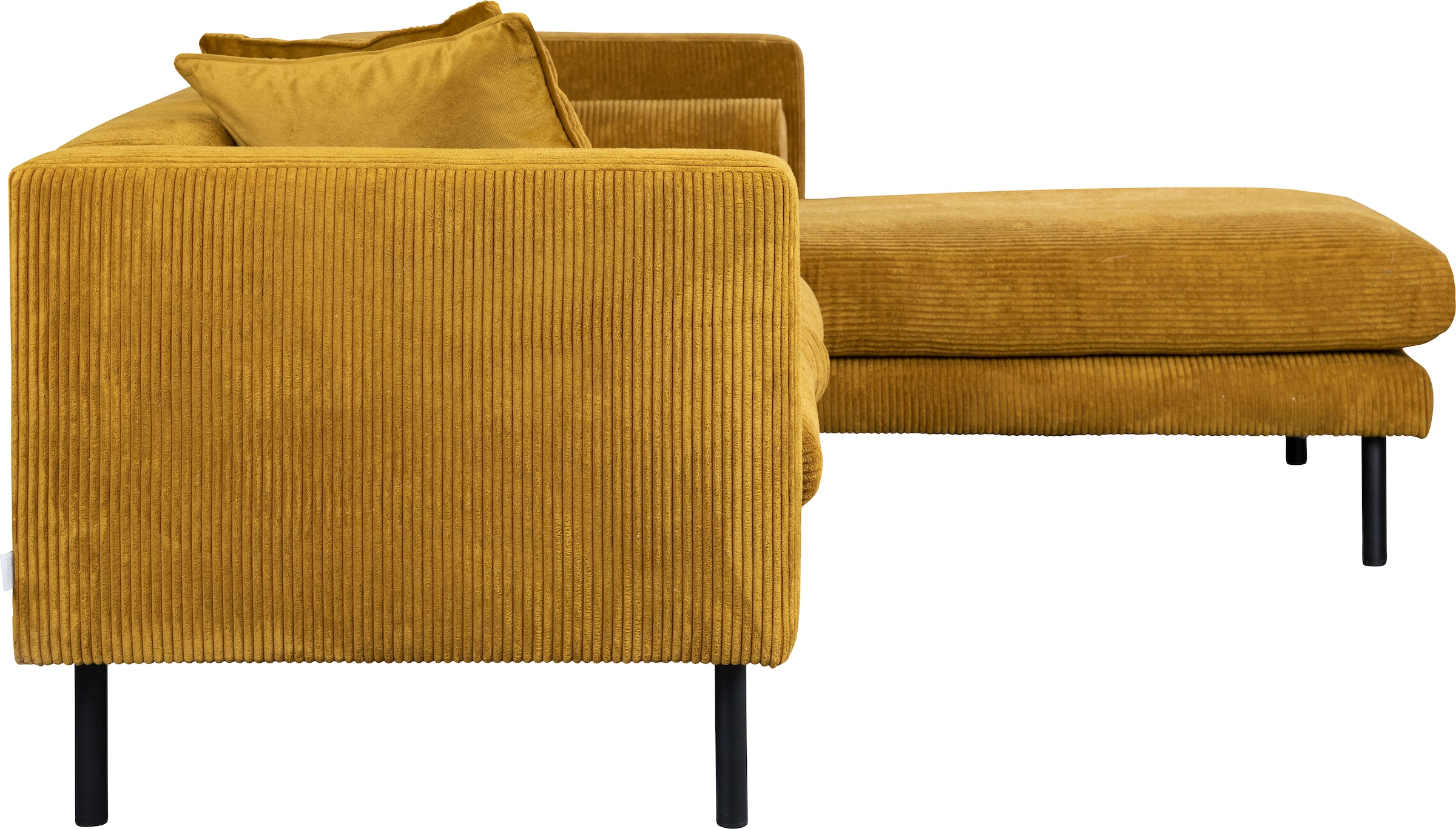 Guido Maria Kretschmer Home&Living Ecksofa »Lillibeth L-Form Designsofa, Maße B/T/H: 240/173/83 cm«, Zierkissen als Wendekissen, in Samtoptik oder Cord