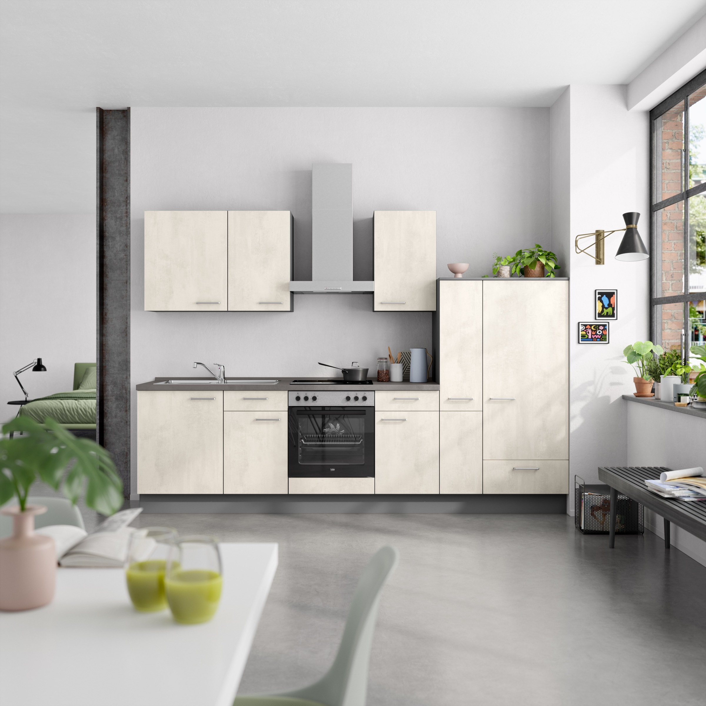 nobilia® Küchenzeile »"Riva I"«, vormontiert, Ausrichtung wählbar, Breite 3 günstig online kaufen