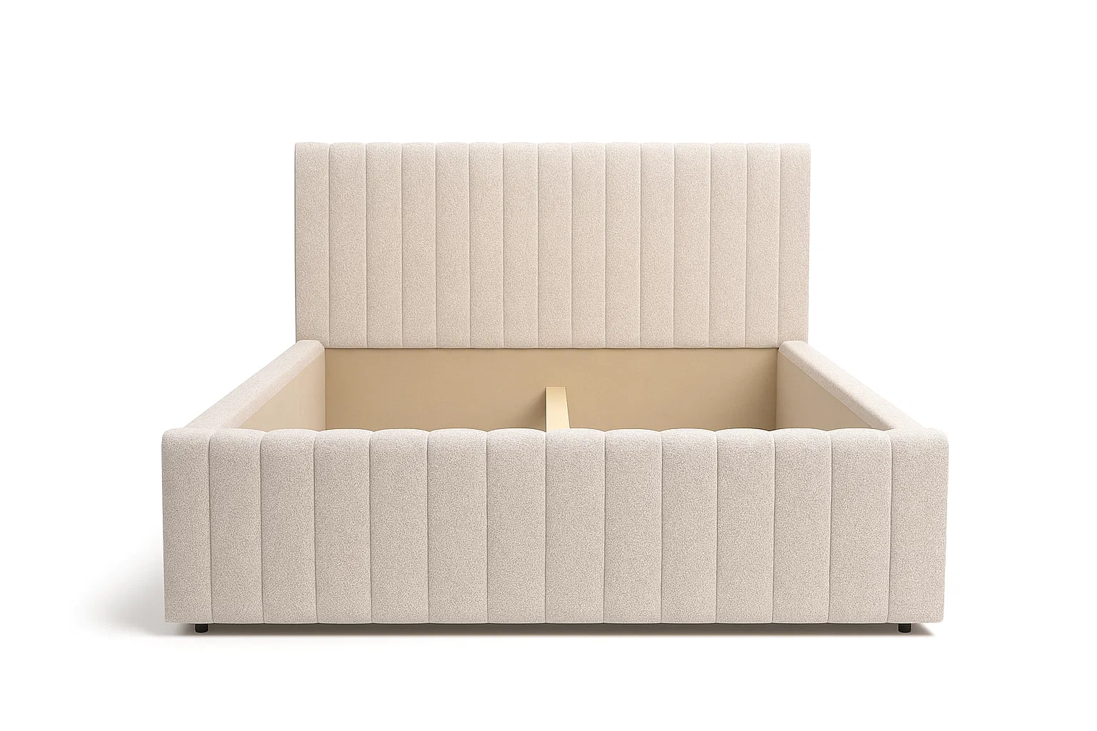 Home affaire Polsterbett »MOIVRE wahlweise mit/ohne Bettkasten, Breite Liegefläche 160/180 cm« Stauraumbett, Doppelbet mit Kopfteil, ohne Matratze, 2 Breiten