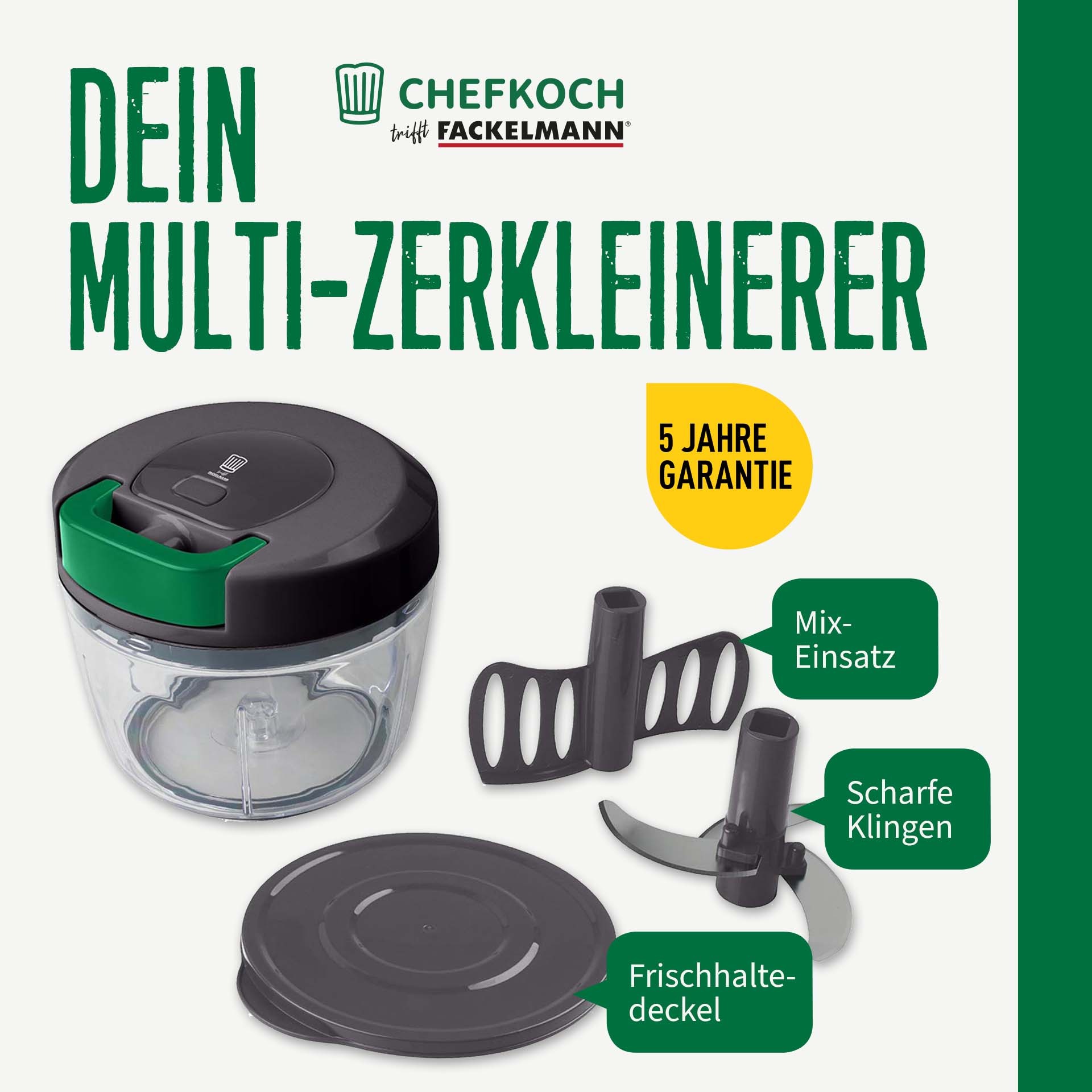 Chefkoch trifft Fackelmann Zerkleinerer »Multi-Zerkleinerer, 5-teilig – für günstig online kaufen
