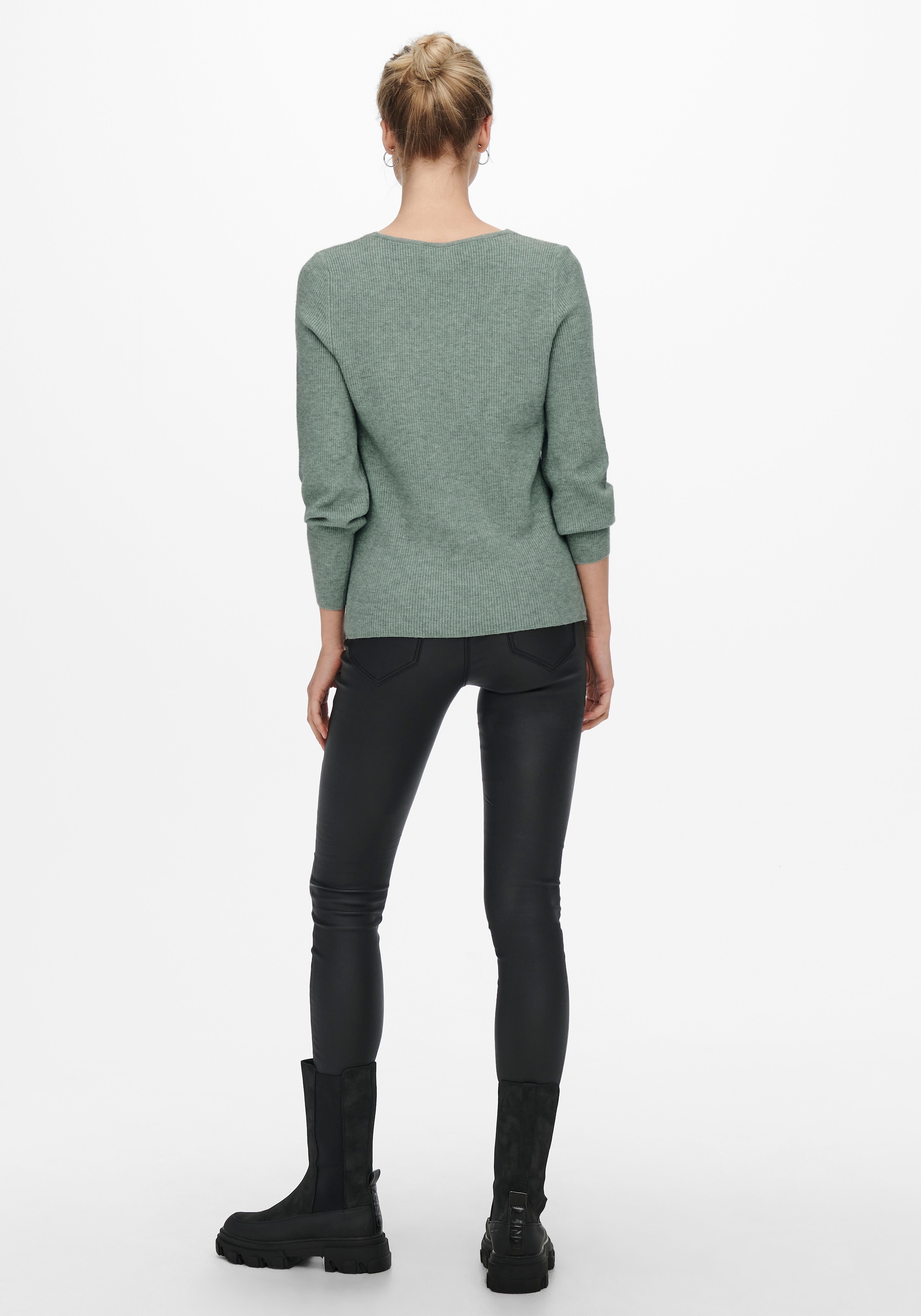 ONLY V-Ausschnitt-Pullover »ONLATIA L/S V-NECK CUFF KNT«