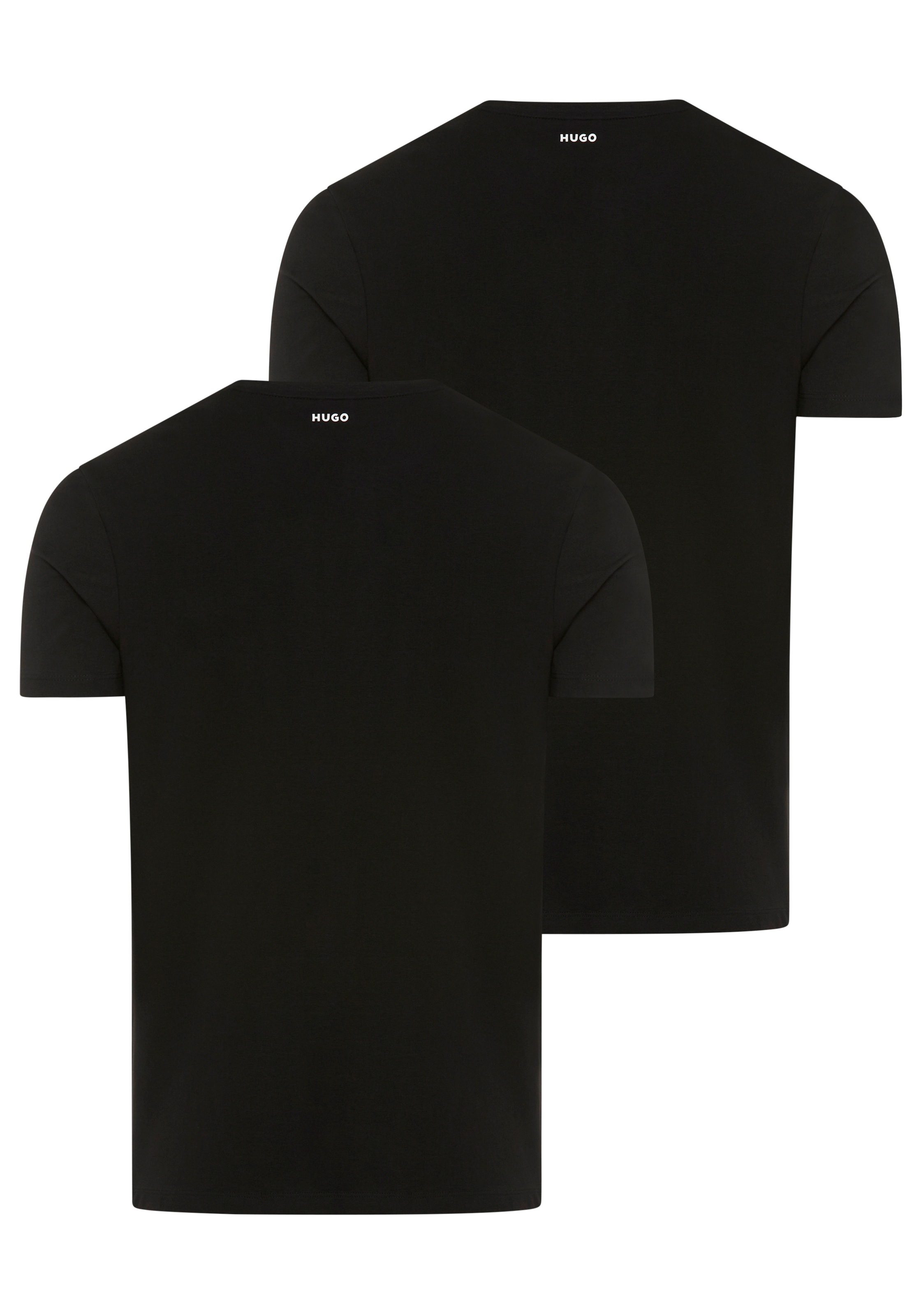 HUGO T-Shirt »HUGO-V« Packung, 2er,  V-Ausschnitt, Slim-Fit, HUGO Logo-Print
