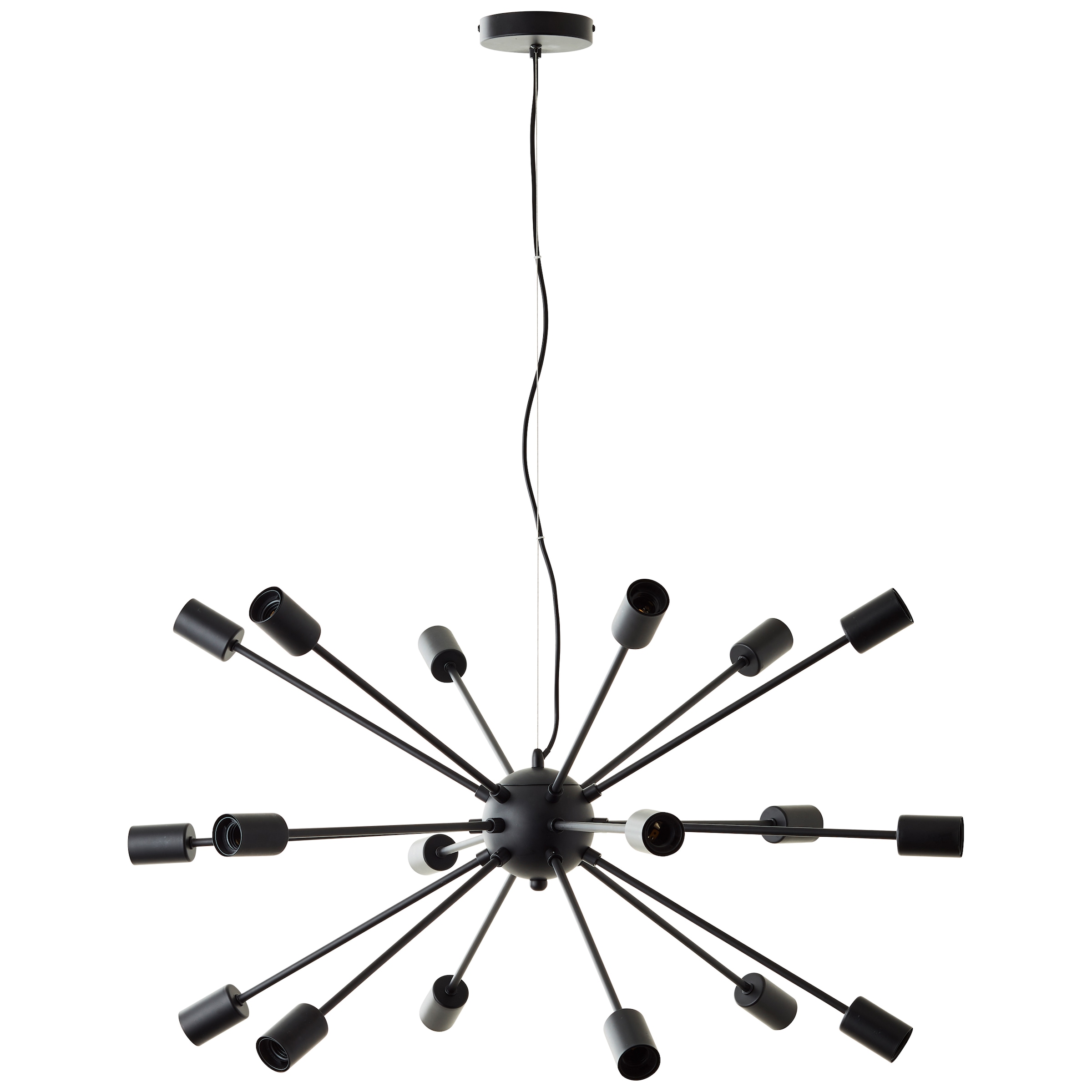 Brilliant Pendelleuchte »Dree«, 18 flammig, Leuchtmittel E27 | ohne Leuchtmittel, Höhe 140 cm, Ø 90,5 cm, E27, Metall