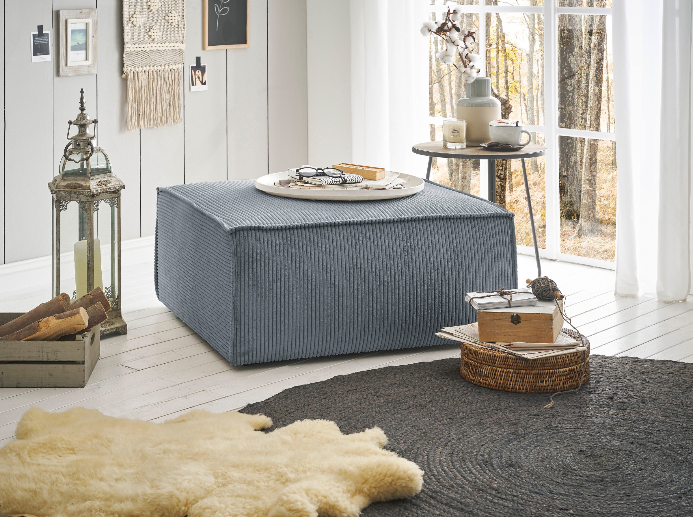 Home affaire Hocker »SHERWOOD«, Hocker quadratisch, ideale Ergänzung zum Loveseat Â»SHERWOODÂ«