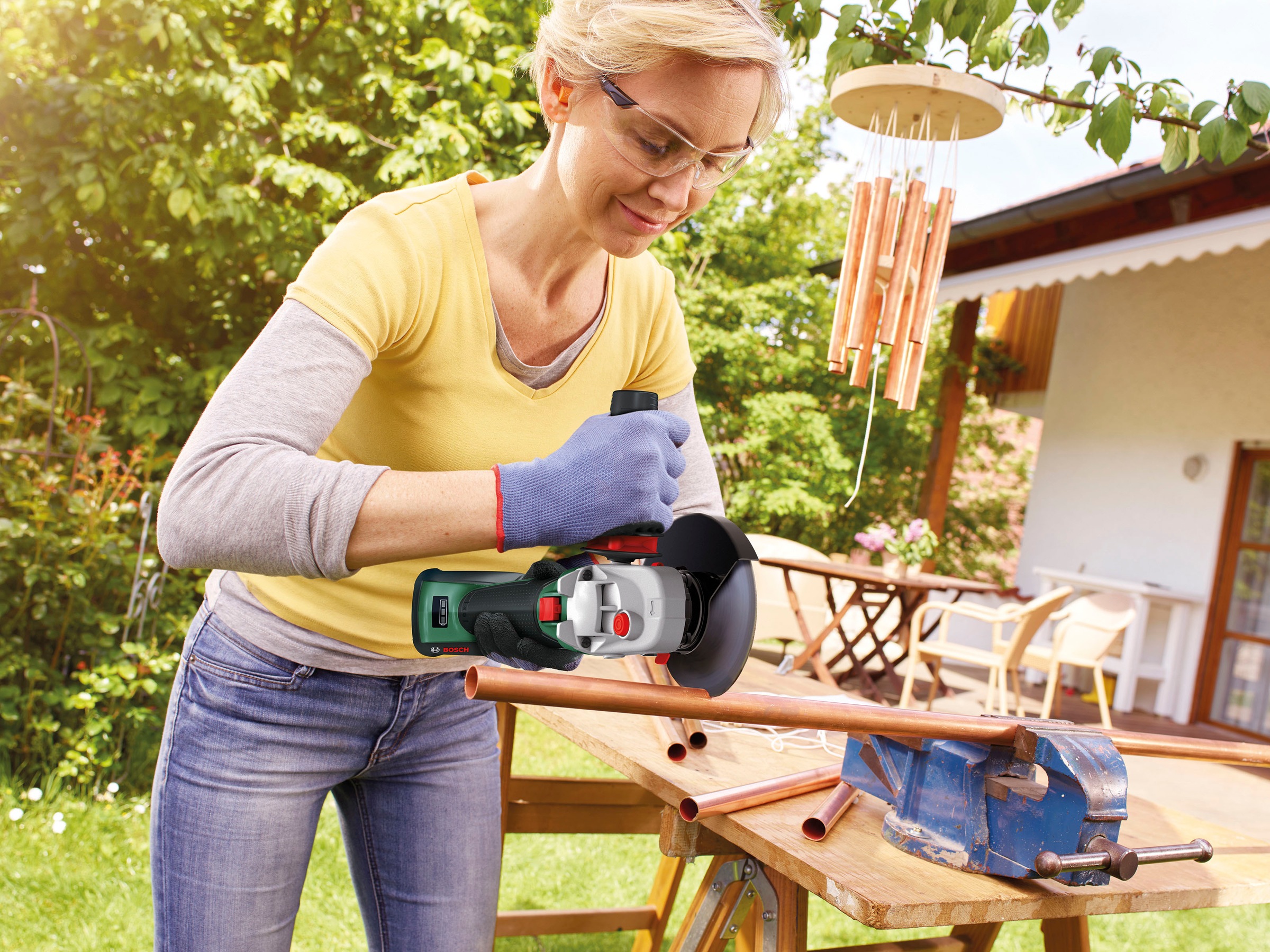 Bosch Home & Garden Akku-Winkelschleifer »AdvancedGrind 18V-80 - solo« ohne Akku und Ladegerät