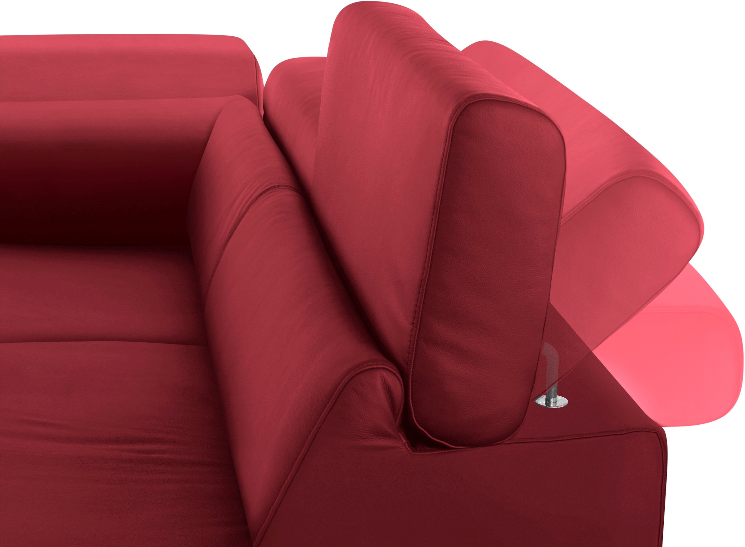 W.SCHILLIG Ecksofa »finn, Designsofa mit tollem Sitzkomfort, bequem, L-Form«, German Design Award 2016, Fußgestell Nussbaum natur, Breite 281 cm