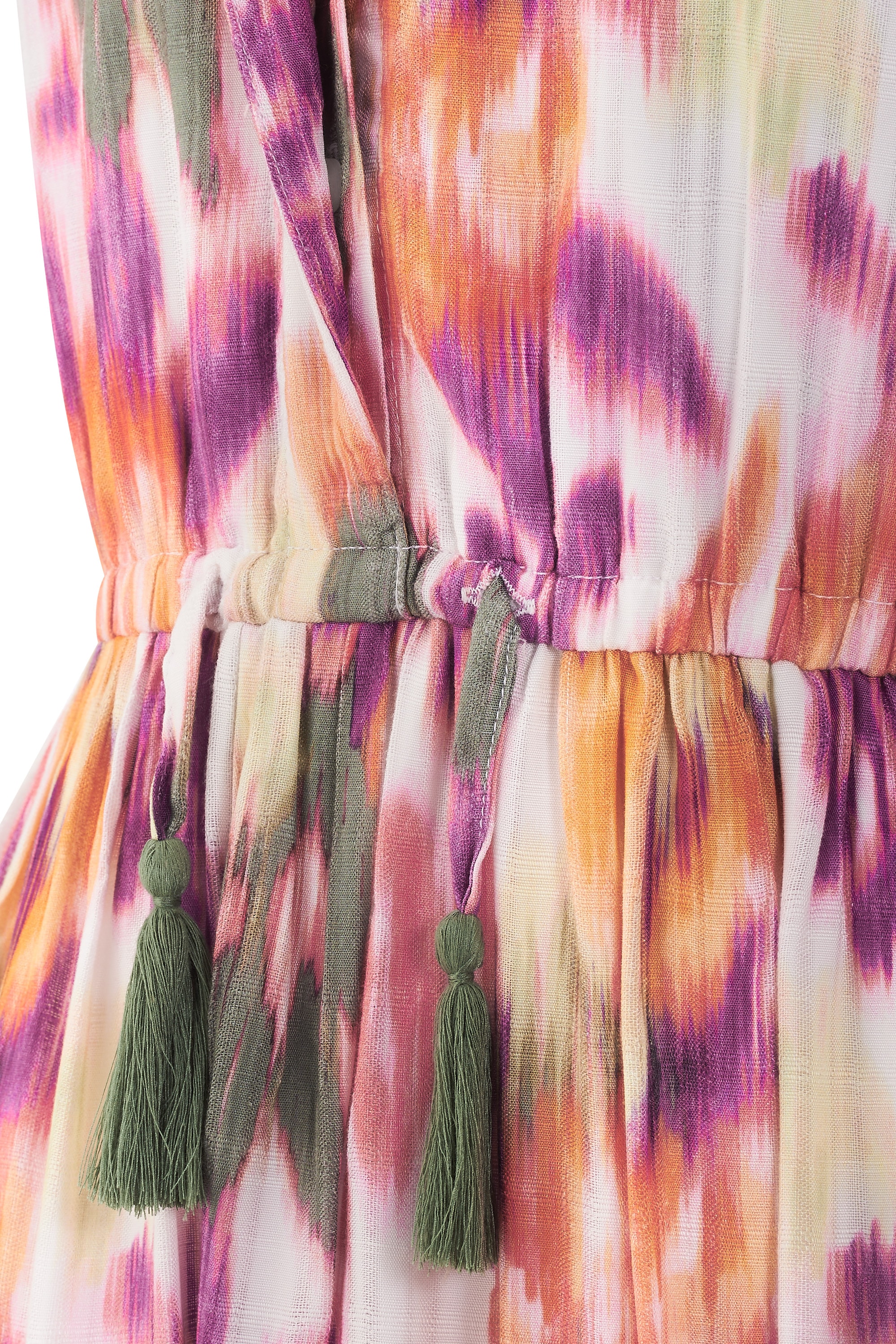 happy girls Druckkleid mit Volants und dekorativer Bordüre