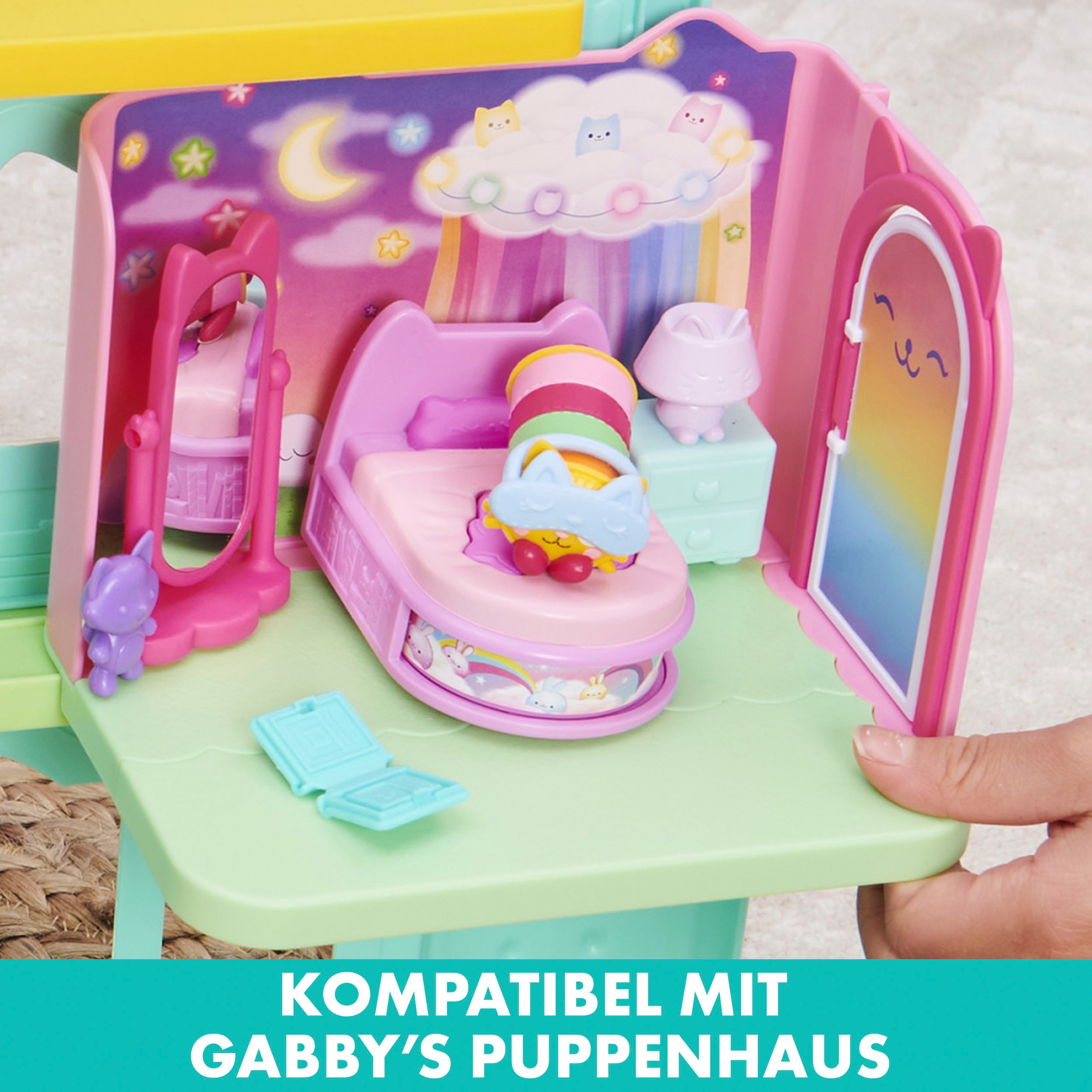 Spin Master Spielwelt »Gabby's Dollhouse – Deluxe Room – Pillow Cat's Schlafzimmer«