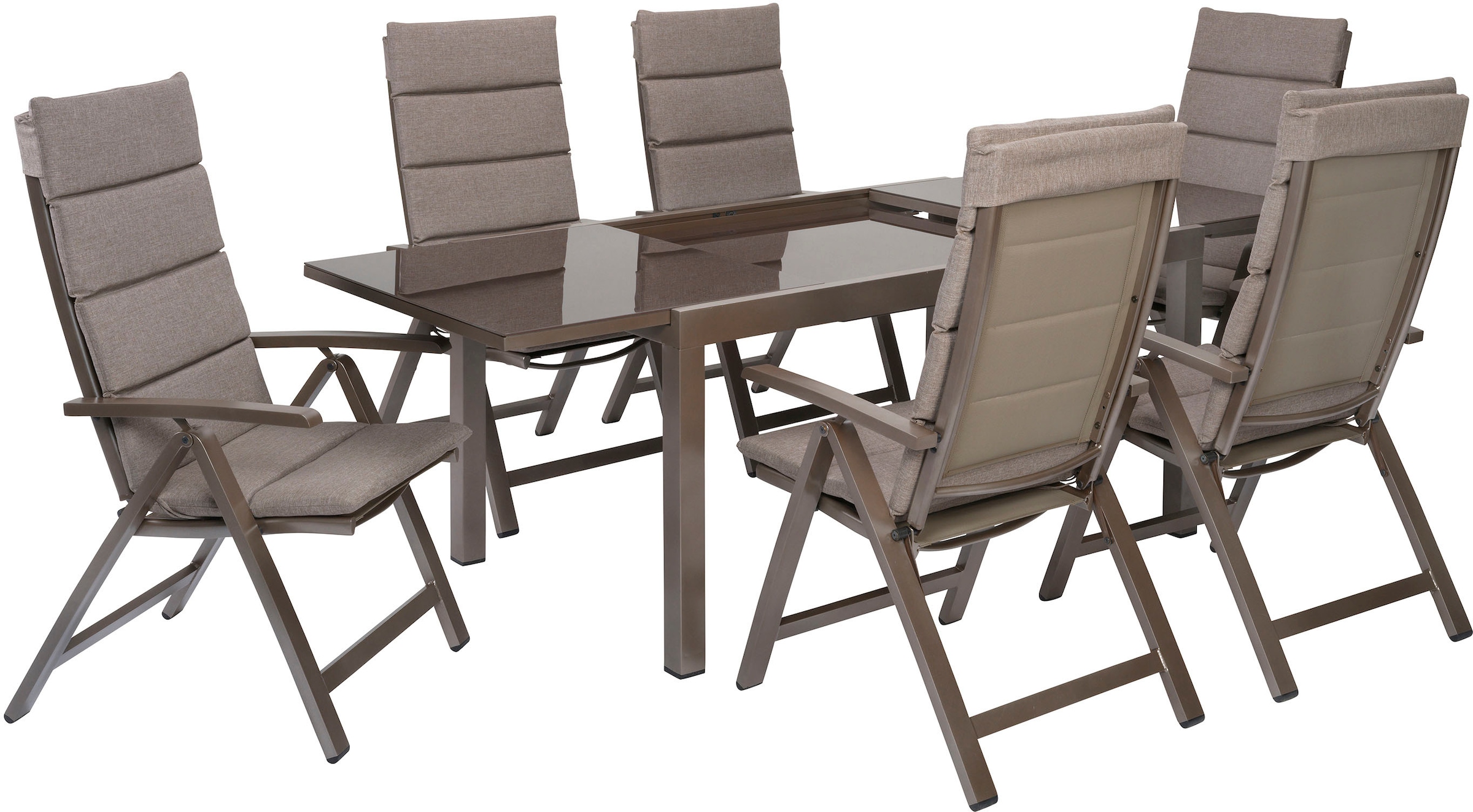 MERXX Garten-Essgruppe »»Tinetto«« Set, 13 Stk. tlg. Rückenlehne 5-fach verstellbar