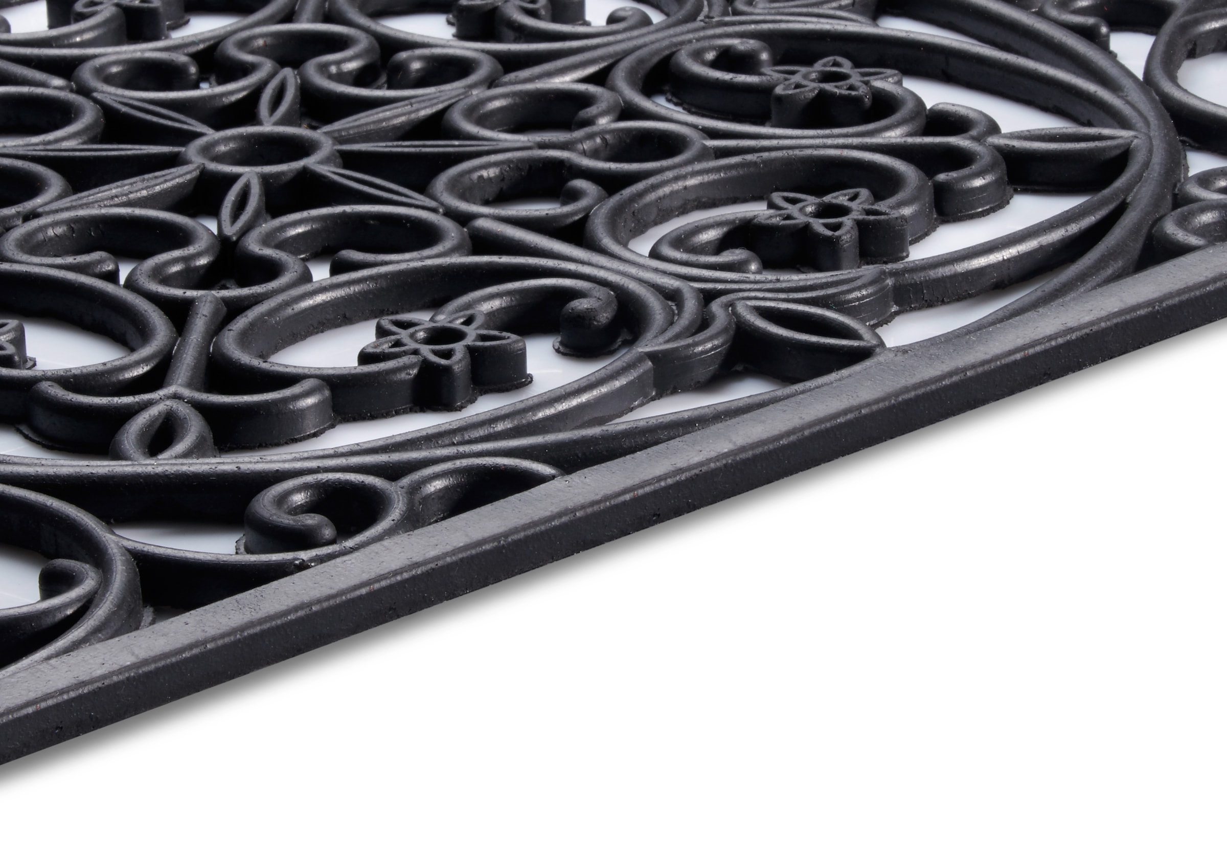HANSE Home Fußmatte »Mix Mats Gusseisen-Optik Gummi Trellis, Türmatte«, rechteckig, 8 mm Höhe, Strapazierfähig, pflegeleicht, robust, wetterfest, UV-beständig