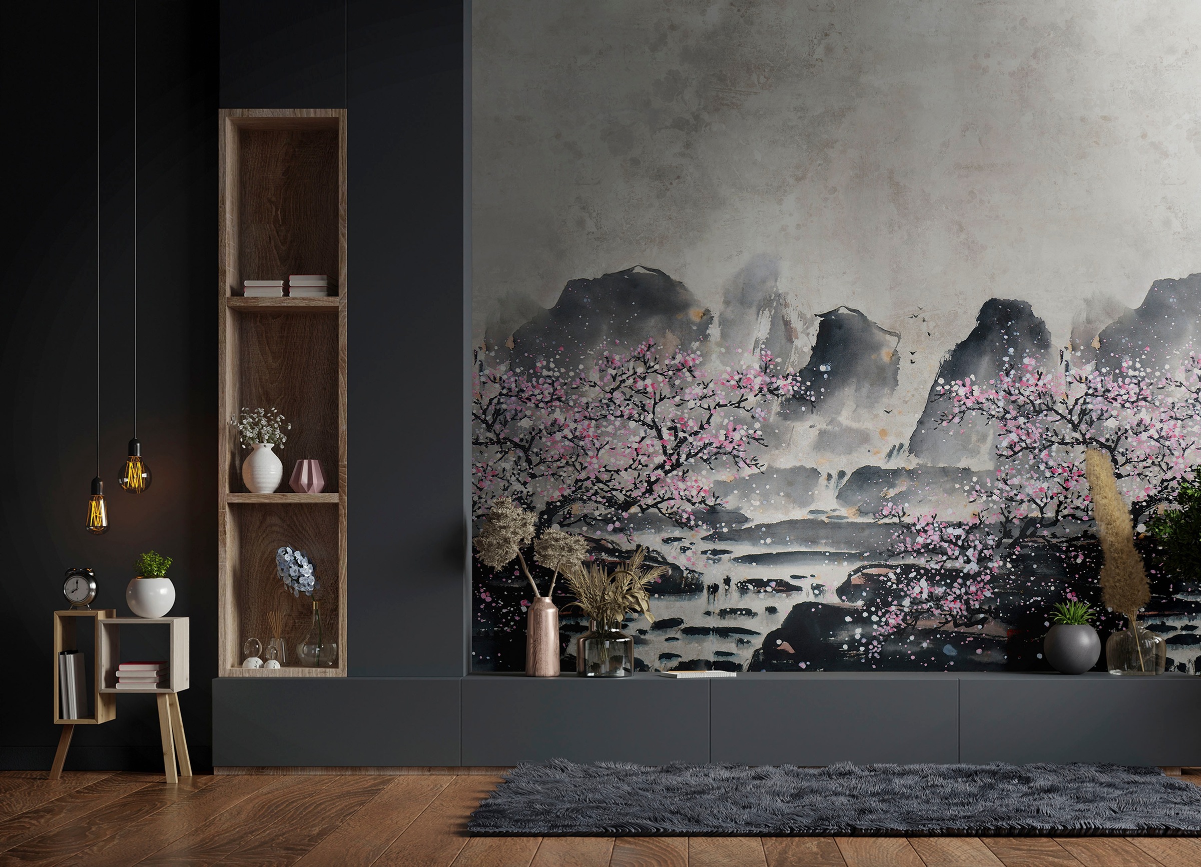 Marburg Fototapete »Nanami« matt glatt moderne Tapete für Wohnzimmer Schlafzimmer Küche