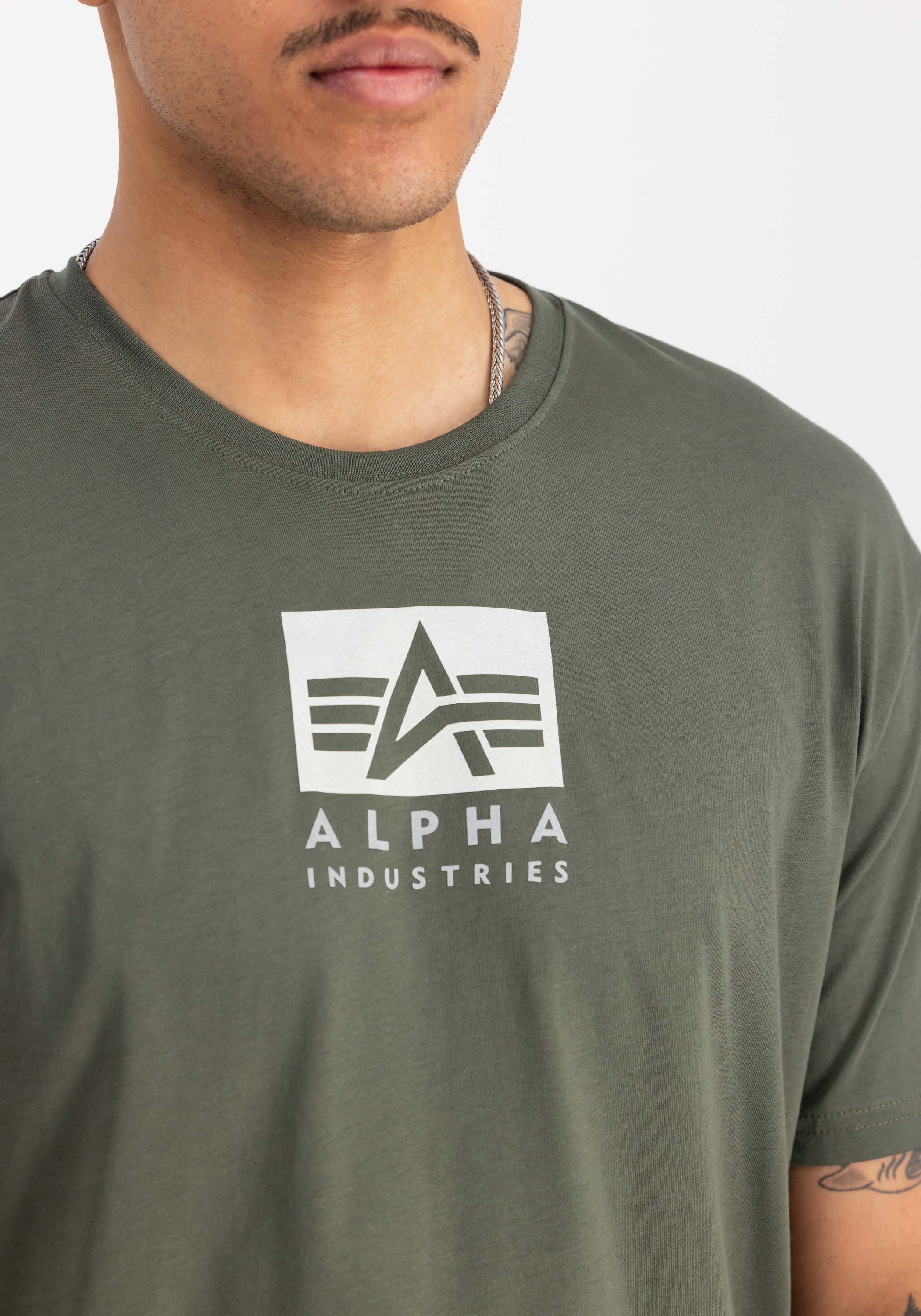 Alpha Industries T-Shirt »Alpha Industries Men - T-Shirts Satin Logo T«