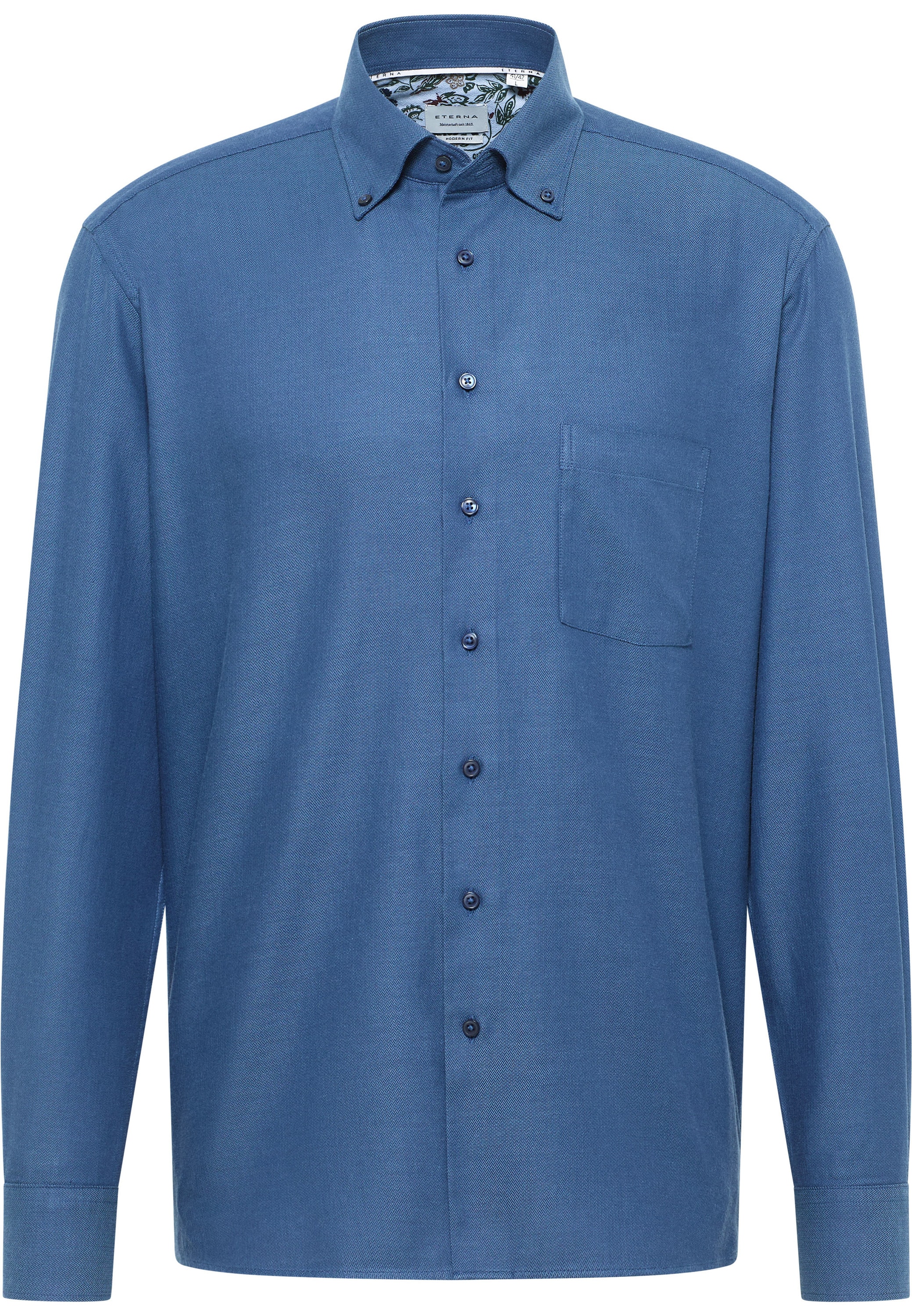 Eterna Langarmhemd »MODERN FIT« EASY IRON (bügelleicht)