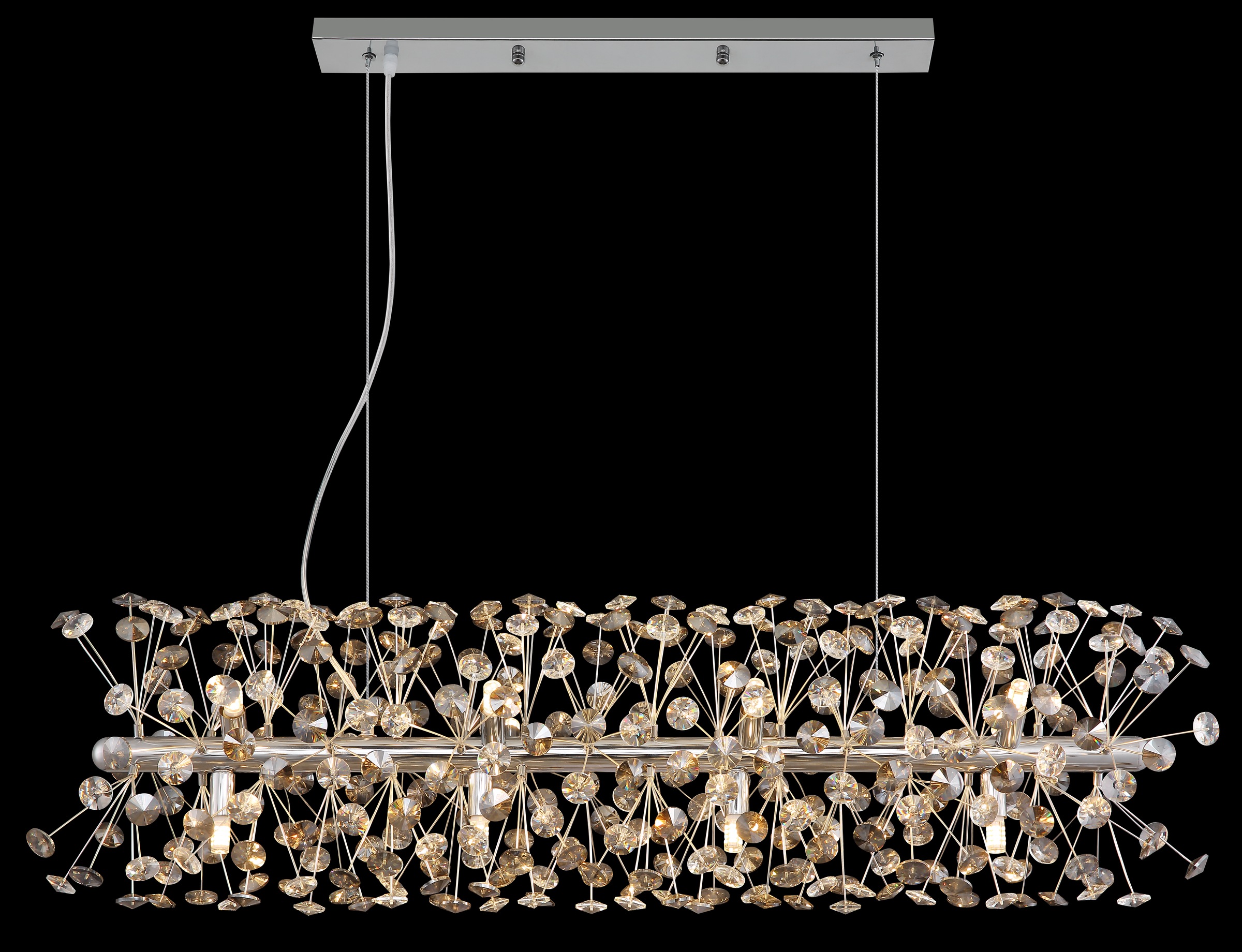 GLOBO LIGHTING Hängeleuchte »KATRINA« G9 1 Stk. Warmweiß Luster Hängelampe Esszimmer Esstisch-Lampe elegant