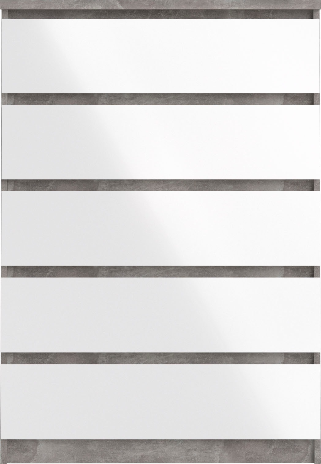 INOSIGN Kommode »Naia, Aufbewahrung, 5 Schubladen, Matt-Optik, grifflose Fr günstig online kaufen