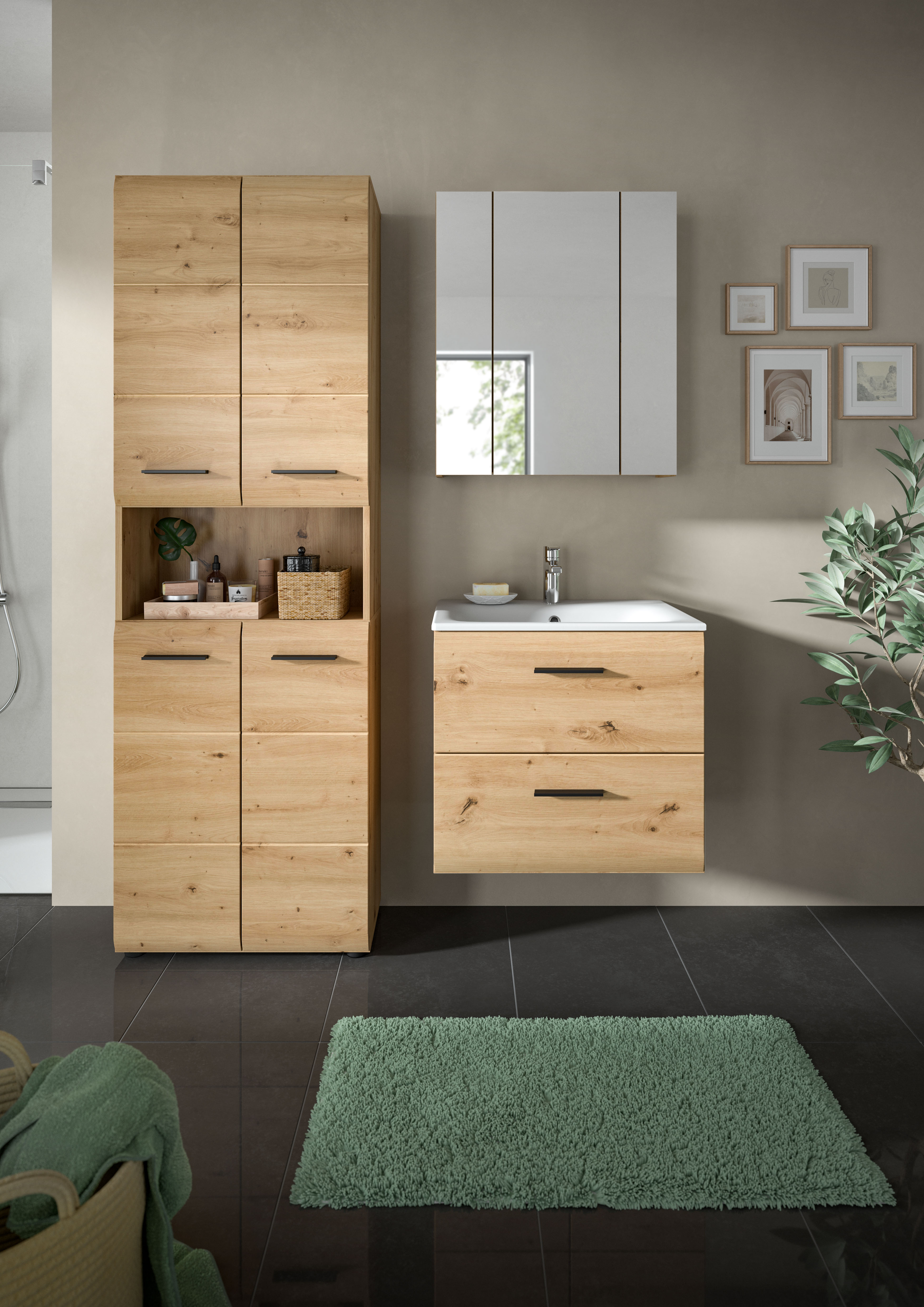 INOSIGN Badezimmer-Set Set, 4 Stk. tlg. Florenz, Badkombination 4-tlg.,Arti günstig online kaufen