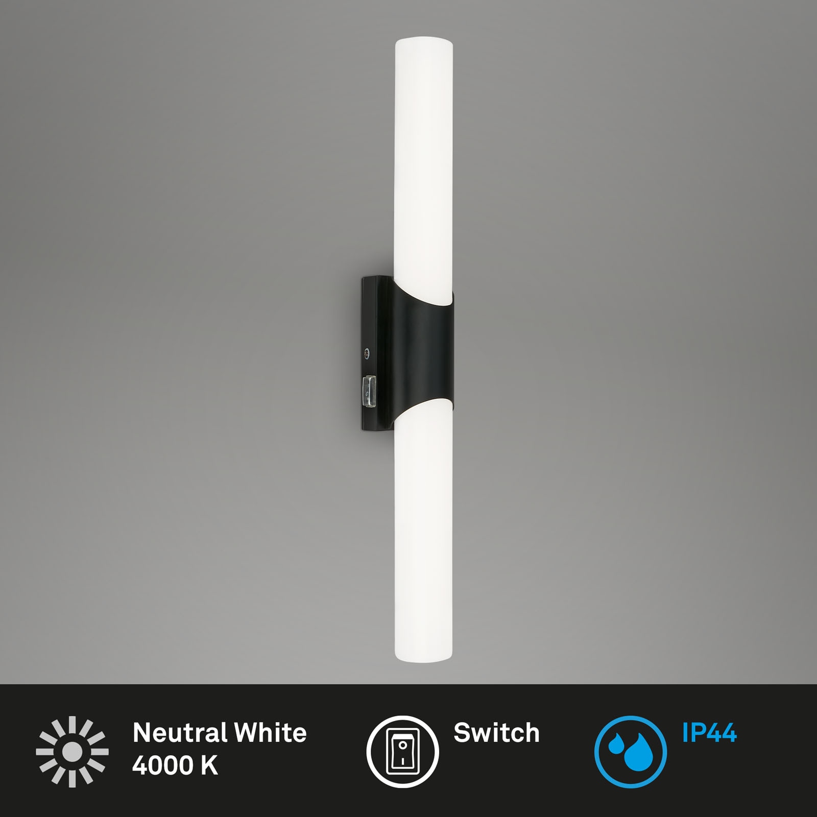 Briloner Leuchten LED Spiegelleuchte »KLAK« LED-Modul 1 Stk. Neutralweiß 47 x 6,5 x 6,8 cm, Badezimmer, Spiegel, Badlampe