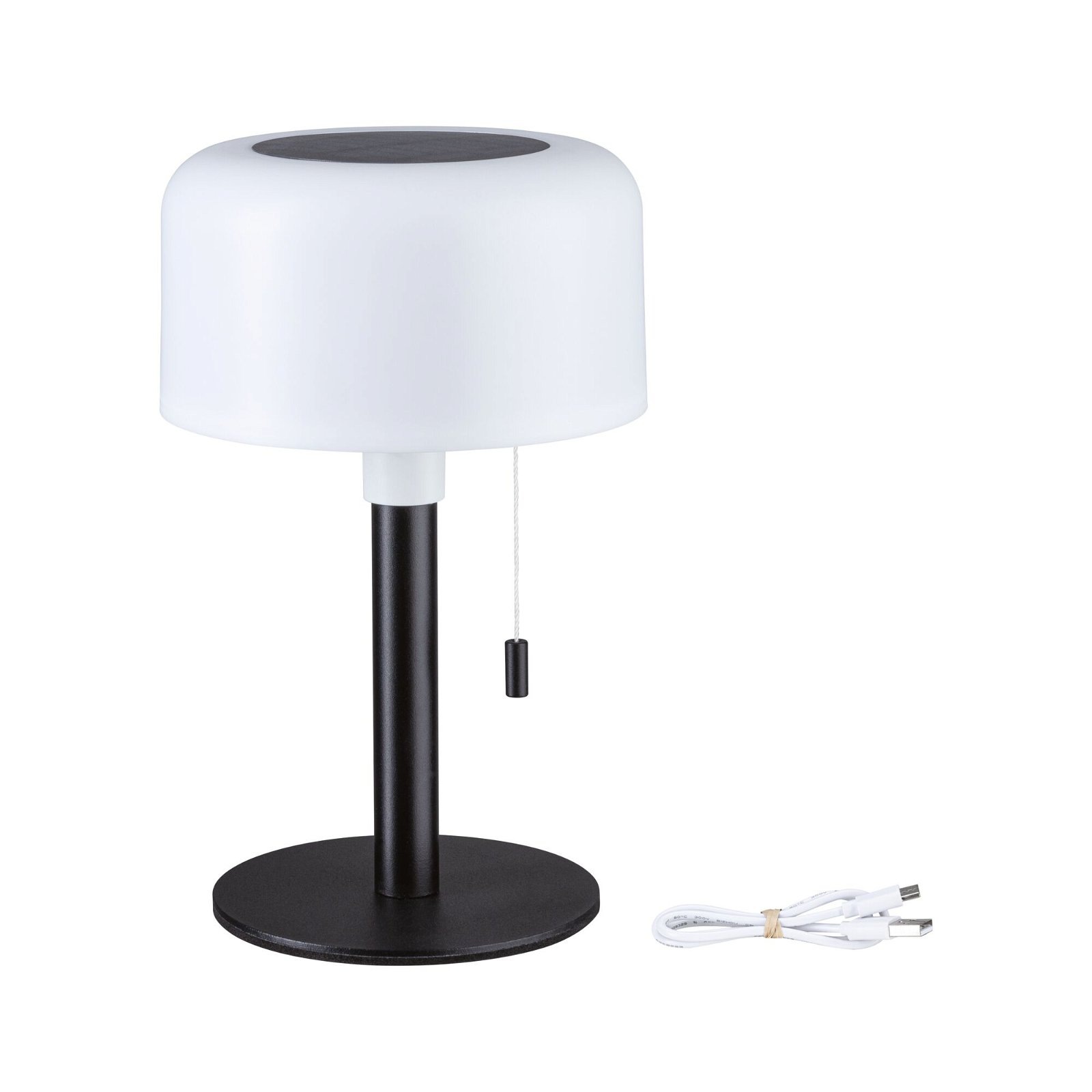 Paulmann LED Außen-Tischleuchte »Mobile Solar Bartja IP44 2700K USB-C Akku«, 1 flammig