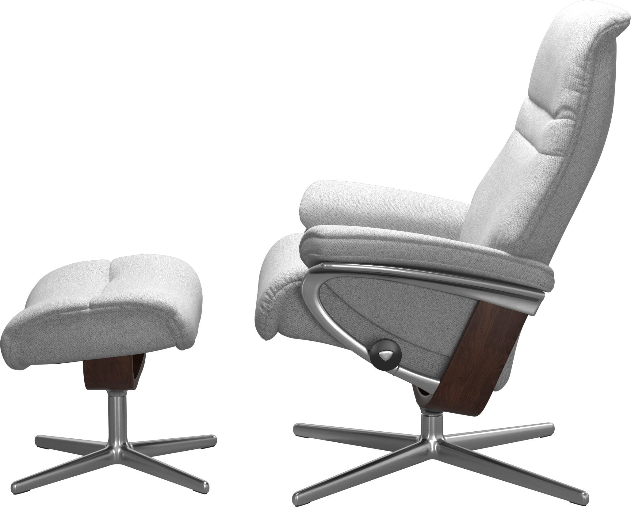 Stressless® Fußhocker »Sunrise«, mit Cross Base, Größe S, M & L, Holzakzent Braun