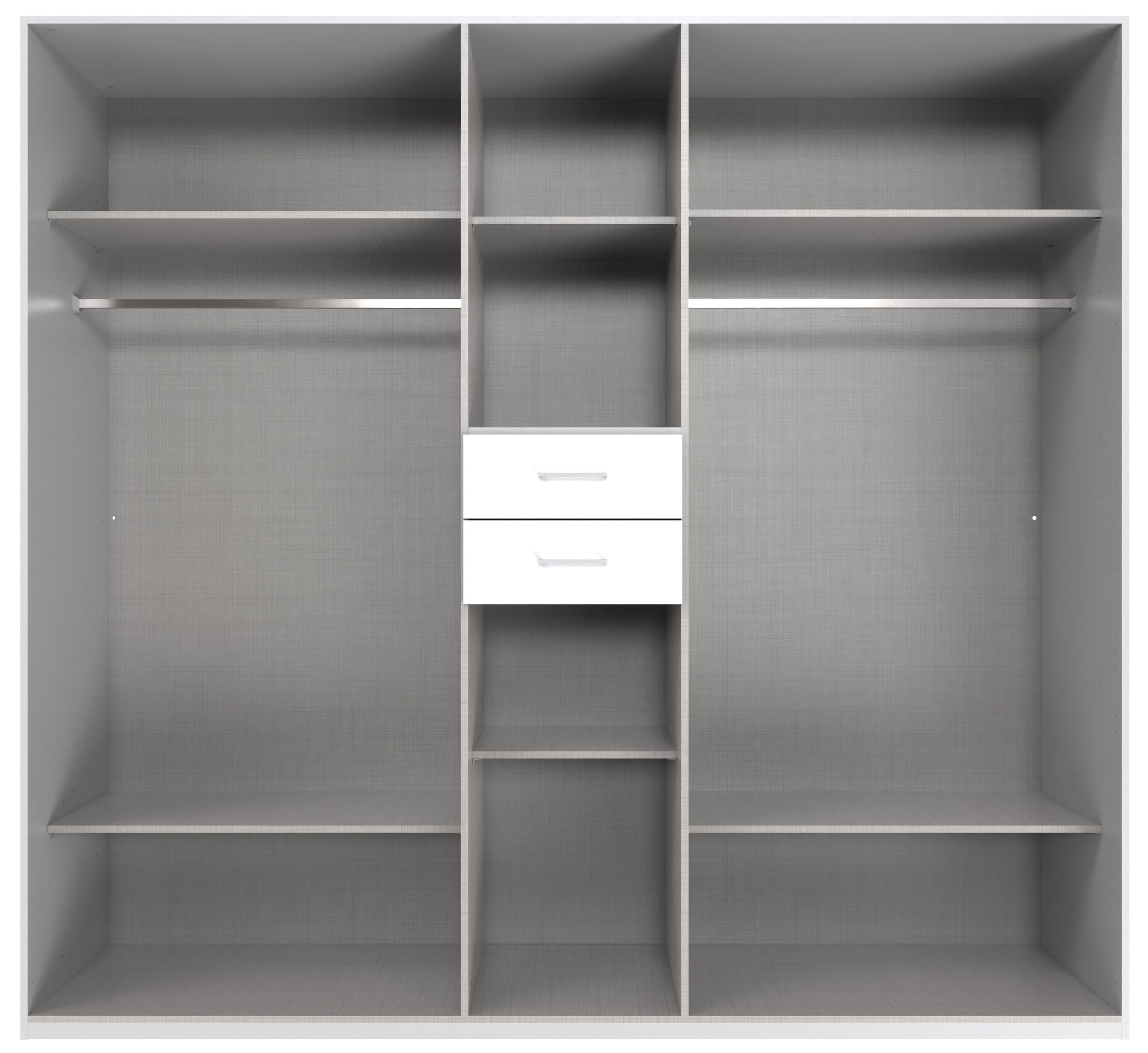 Wimex Kleiderschrank »Diver Drehtürenschrank mit Spiegel, 180, 225 o. 270cm breit«, Bestseller Schlafzimmerschrank wahlweise 3 Innenausstattungen