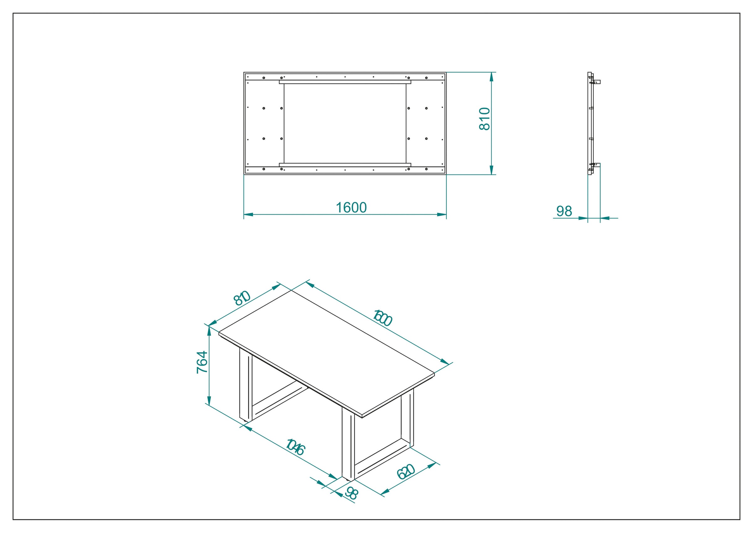 INOSIGN Esstisch »LARGO«, Breite ca, 160 cm