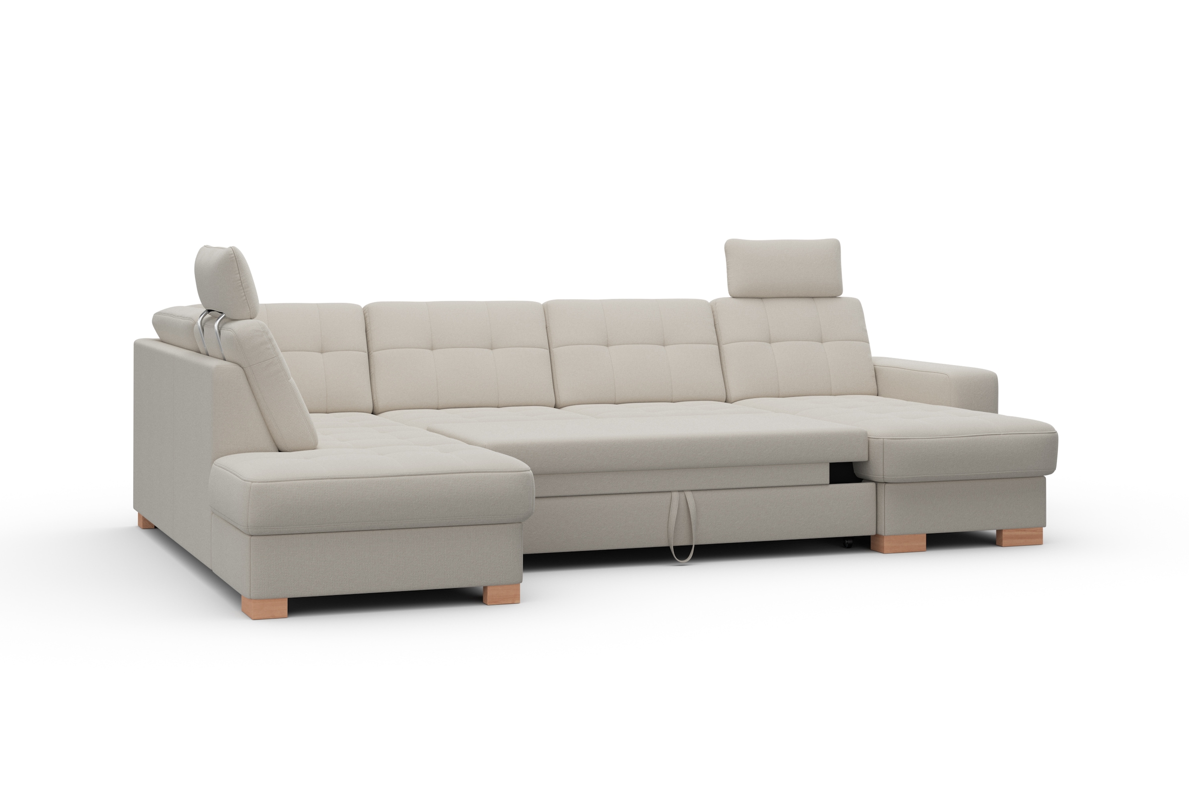 sit&more Wohnlandschaft »Quincy U-Form«, wahlweise mit Bettfunktion und Bettkasten