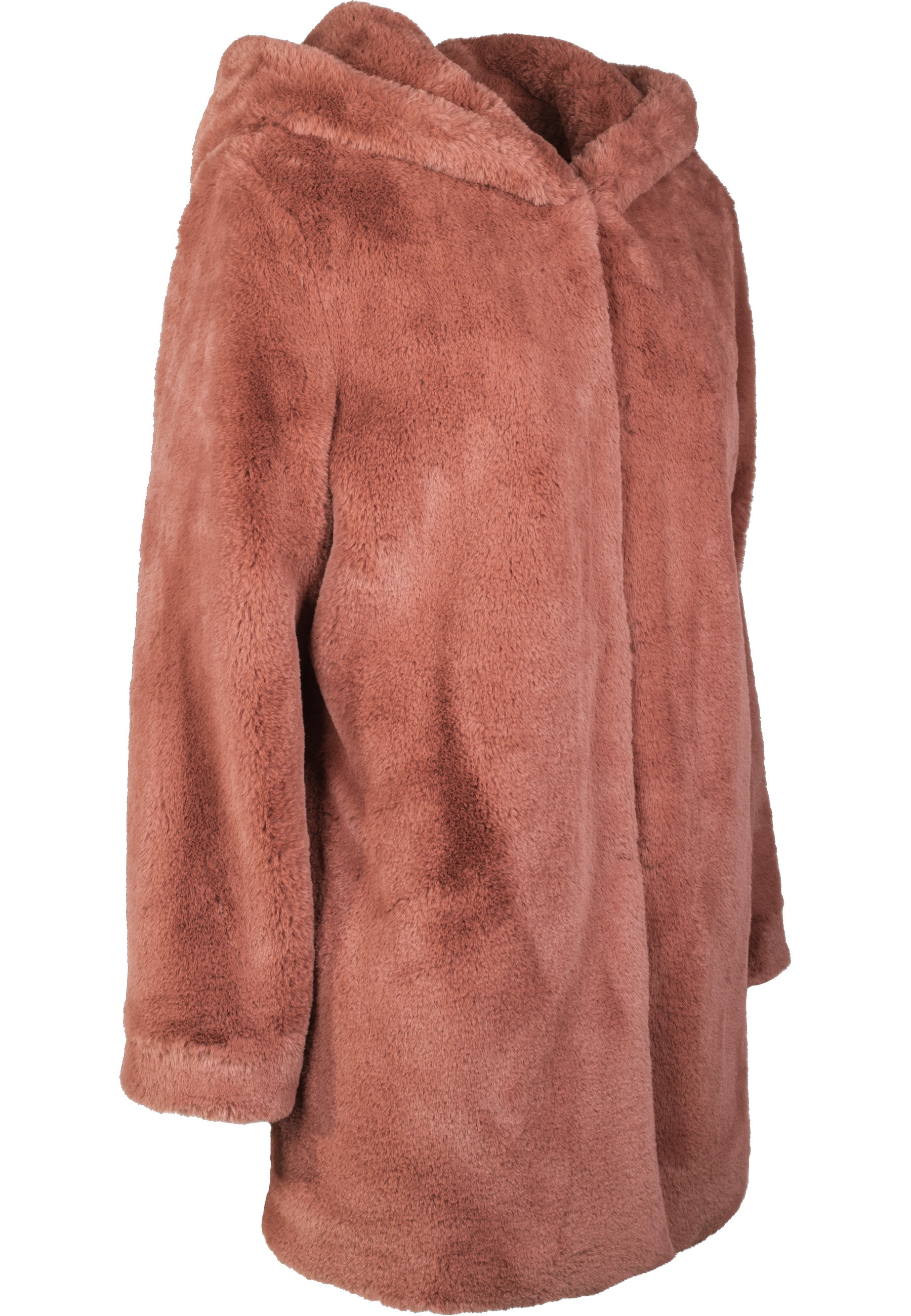 URBAN CLASSICS Parka »Urban Classics Damen Ladies Hooded Teddy Coat« 1 Stk. tlg. ohne Kapuze