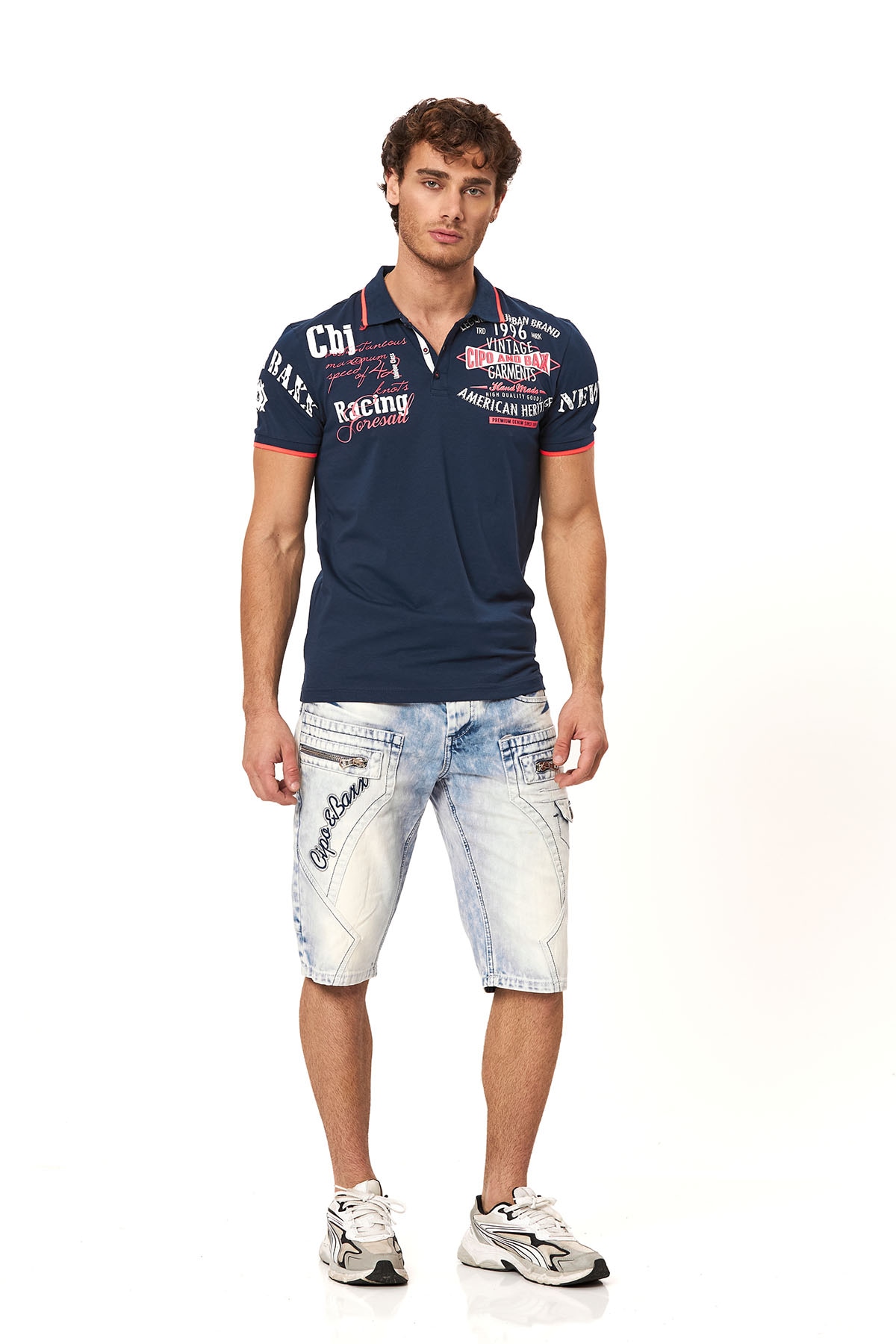 Cipo & Baxx Jeansbermudas Baumwolle, regular fit