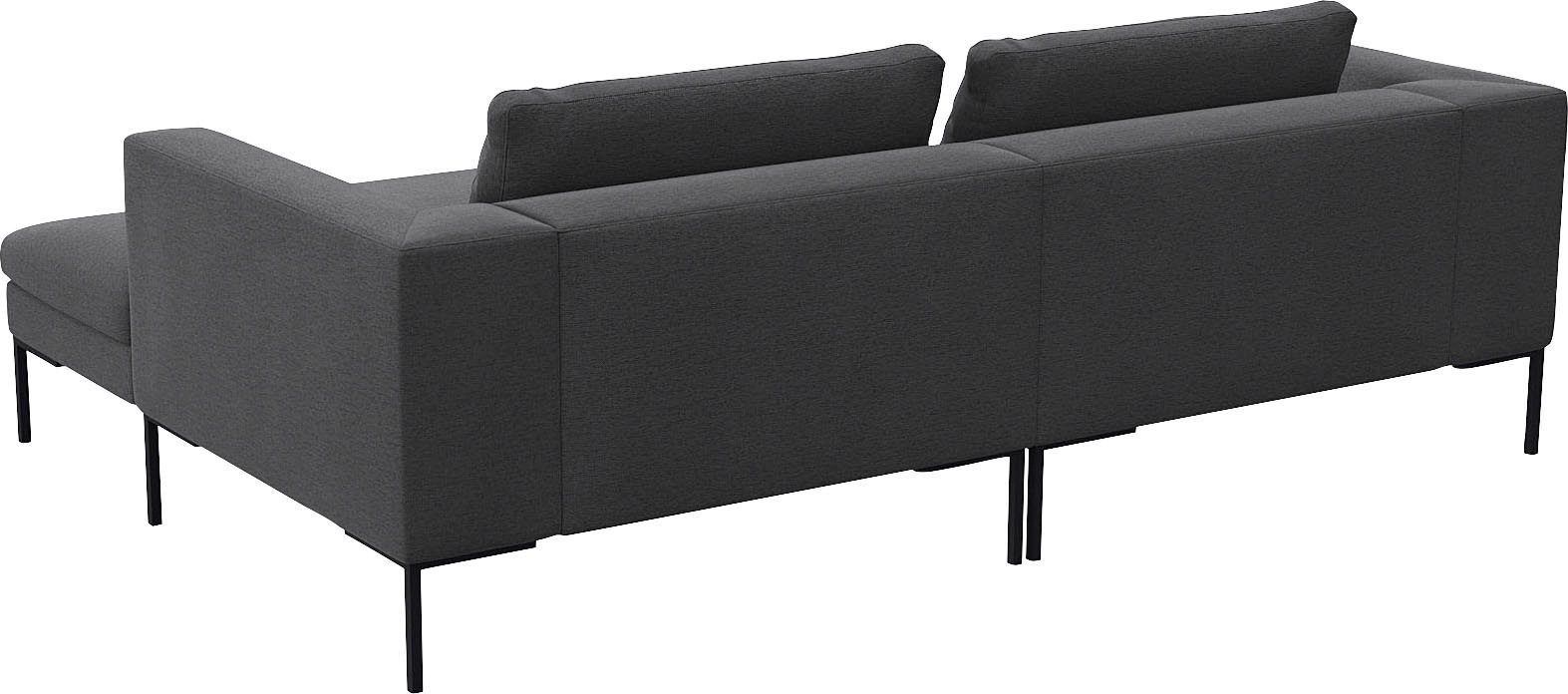 FLEXLUX Ecksofa »Loano, superbequemer Sitzkomfort durch Kaltschaum im Sitz, L-Form«, modernes Sofa, frei im Raum stellbar, lose Kissen, hoher Fuß