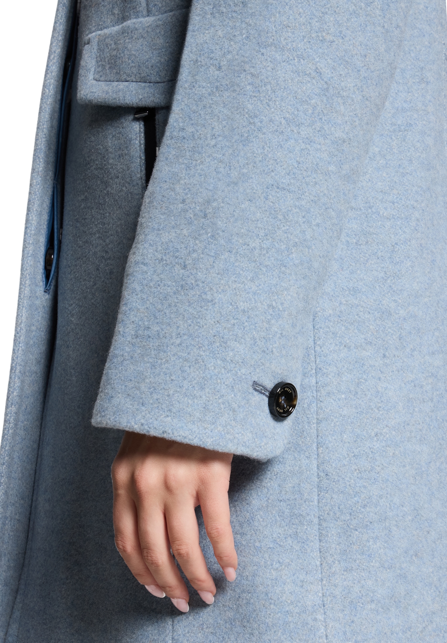 Gil Bret Wollmantel mit Kapuze und aus einer Wollmischung