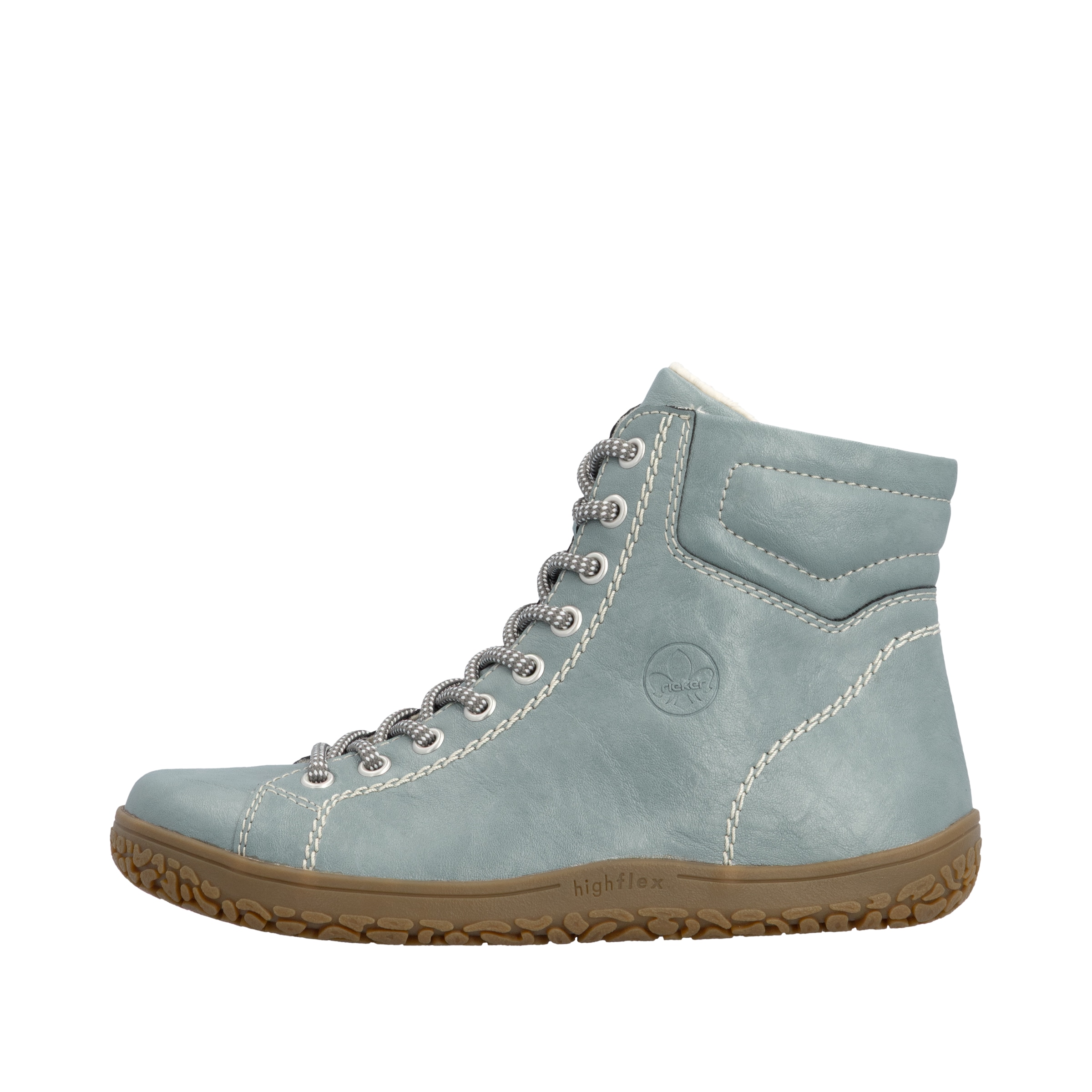 Rieker Schnürboots  Herbstboots, Stiefelette mit modischen Konstrastnähten